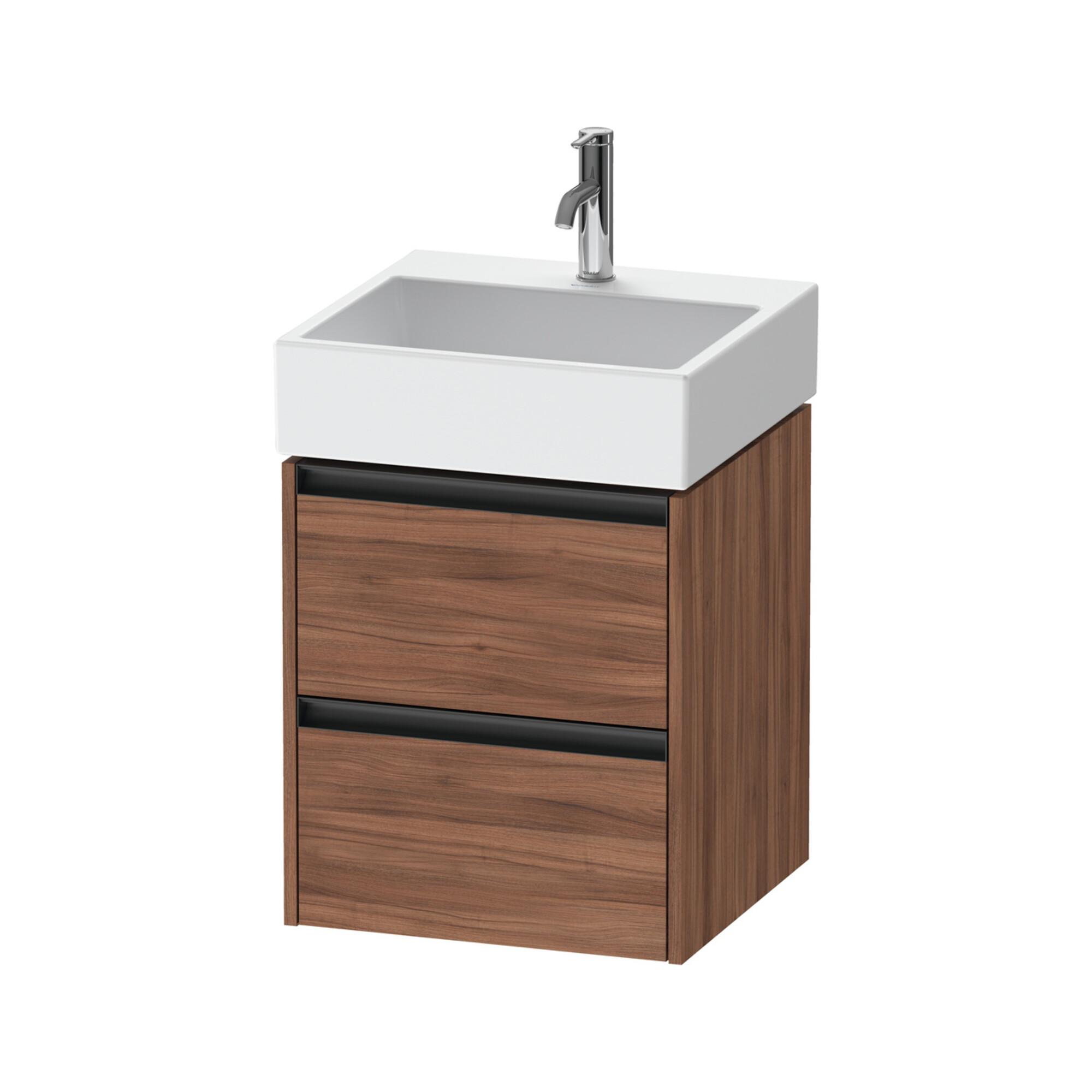 Duravit Waschtischunterschrank Ketho.2 48,4X46Cm, Nussb Nat, 2 Schub., WandhäNgend (K25274079790000)