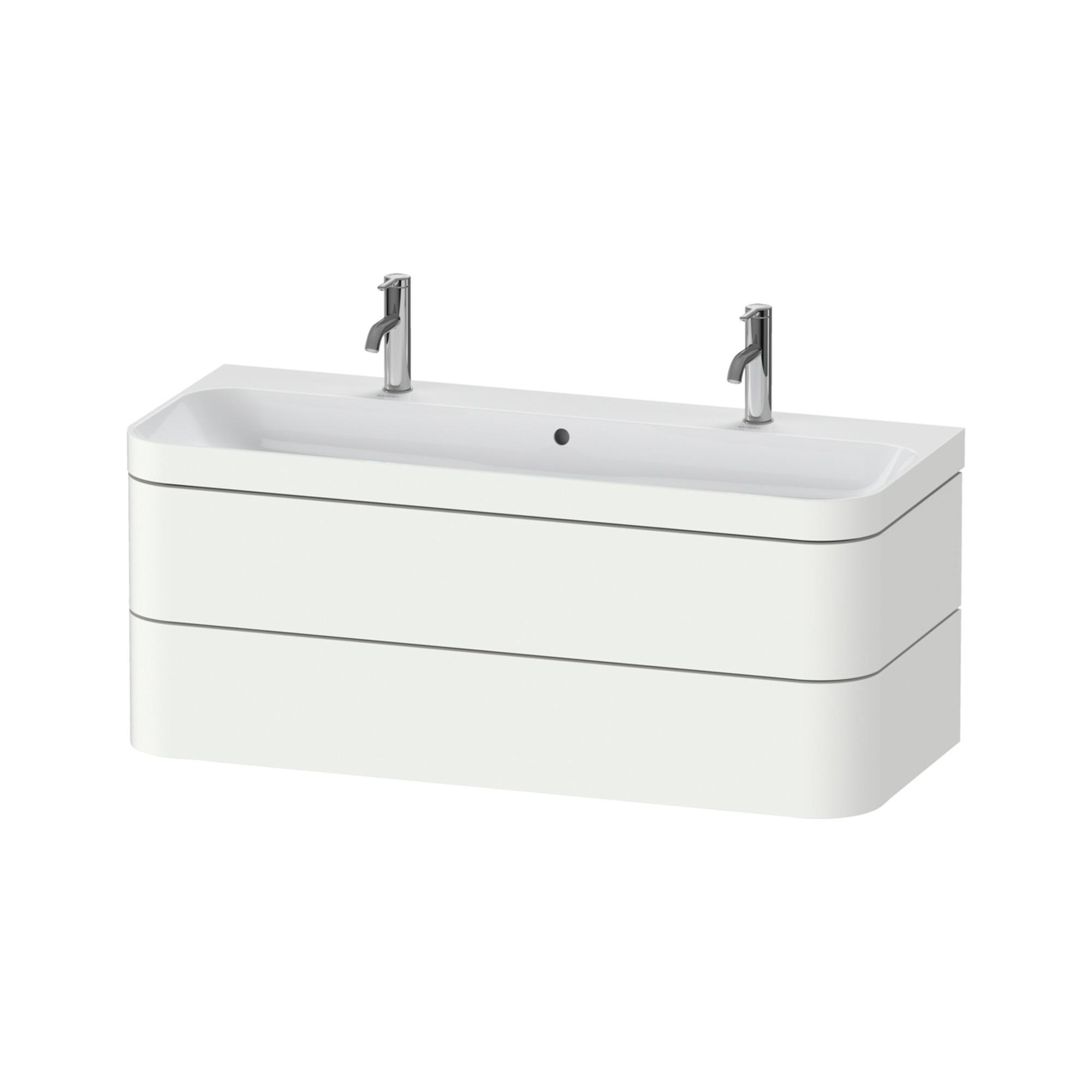 Duravit MöBelwaschtisch-Unterschrank Happy D.2 Plus 117,5X49Cm, M 1 Hl, 2 Schubk., We S-Matt (HP4640O36360000)