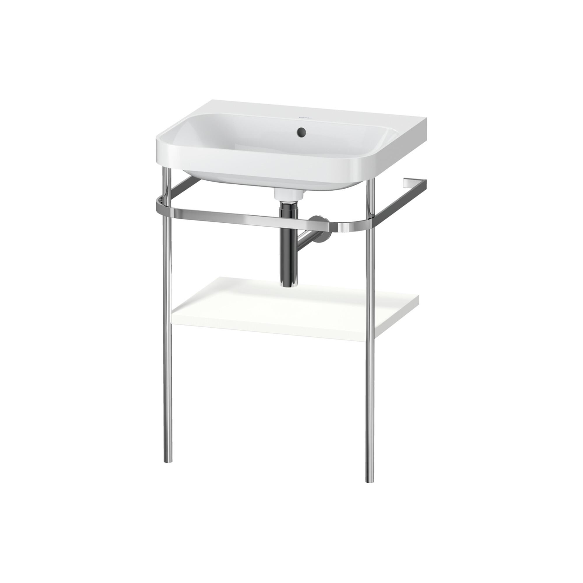 Duravit MöBelwaschtisch-Kombi Happy D.2 Plus 57,5X49Cm, O. Hl, We Matt, M Konsole (HP4835N8484)