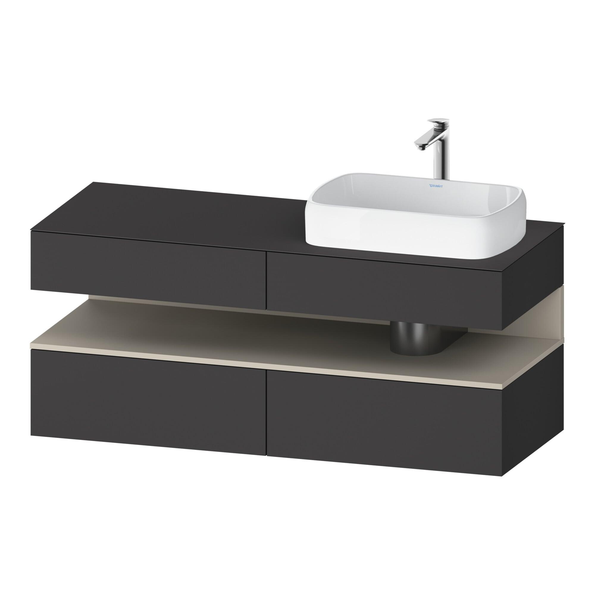 Duravit Waschtischunterschrank Qatego 140X55X60Cm, T M/Gr M, Pl, Beck. Re (QA4766083490000)