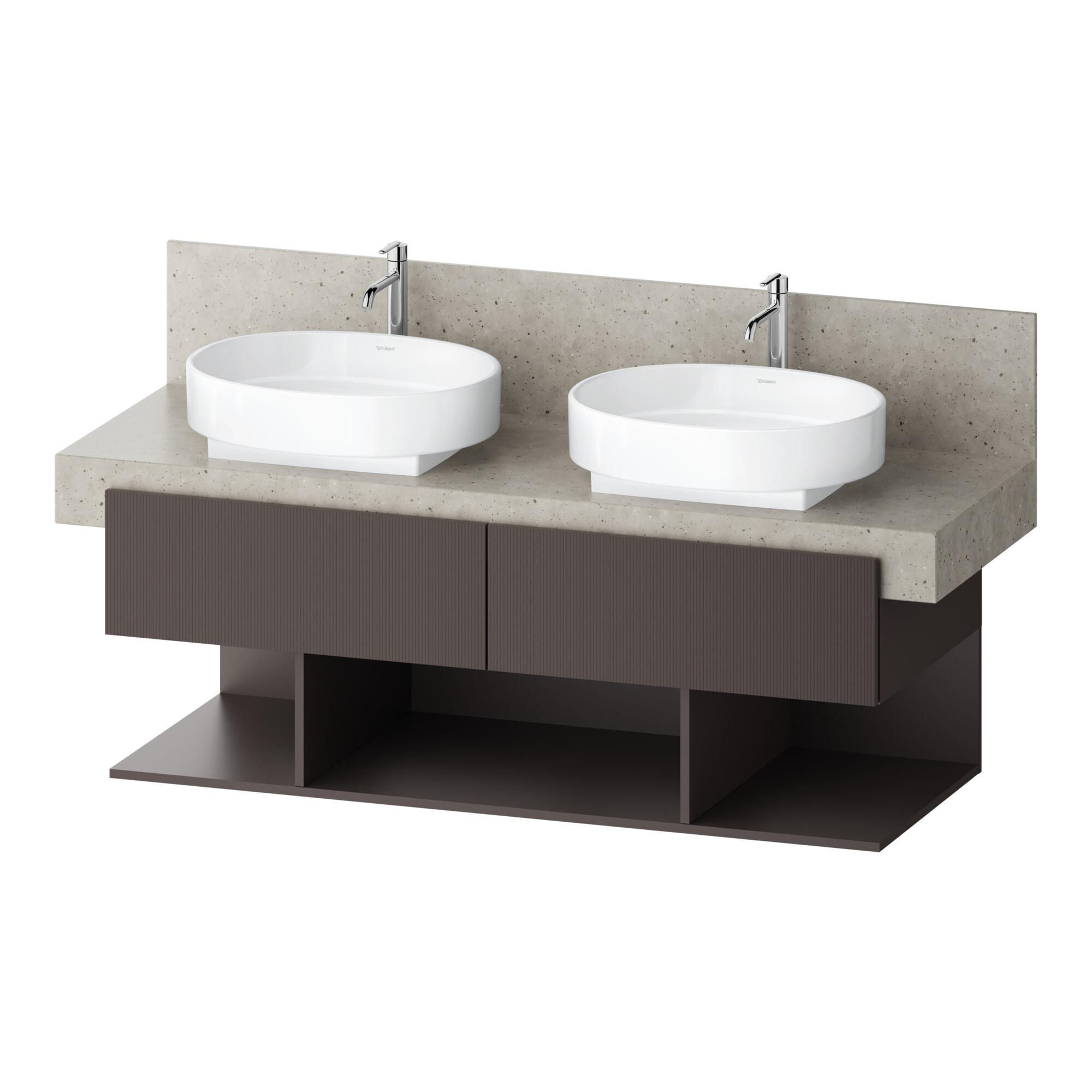 Duravit Waschtischunterschrank Balcoon 140X57X52,2Cm, Br Str, 2 Sbk, 3 Off Fä (BA50480JGIG0000)