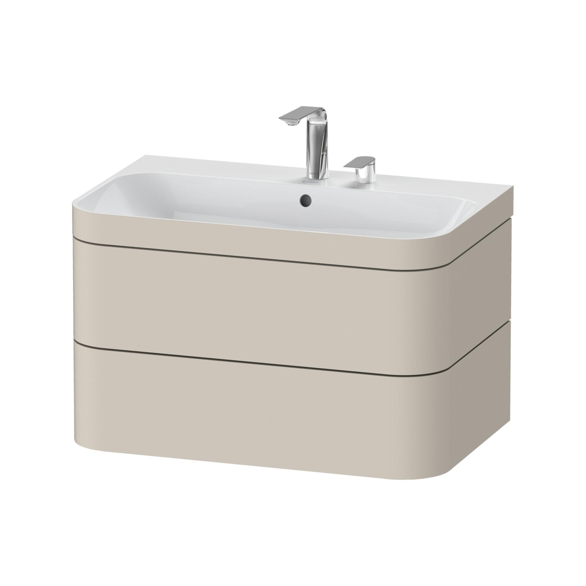 Duravit MöBelwaschtisch-Unterschrank Happy D.2 Plus 77,5X49Cm, 2 Hl, Tau Matt, 2 SchubkäSten (HP4637E8383)