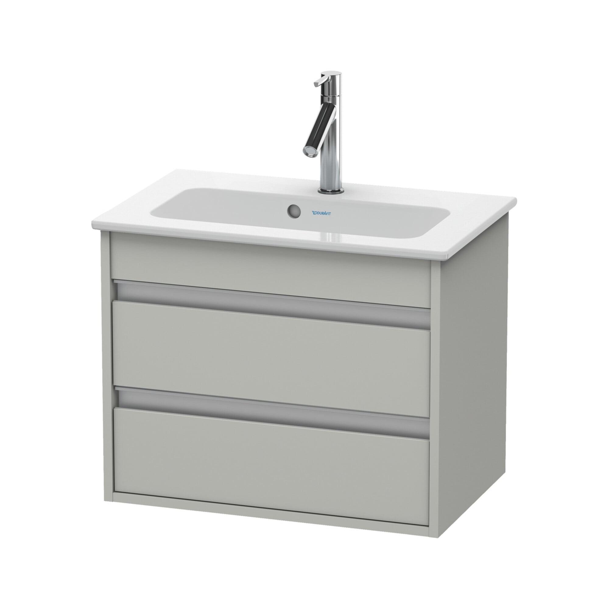 Duravit Waschtischunterschrank Ketho Compact 60X38,5Cm, Betongr Ma, 2 Schubk., WandhäNgend (KT645200707)