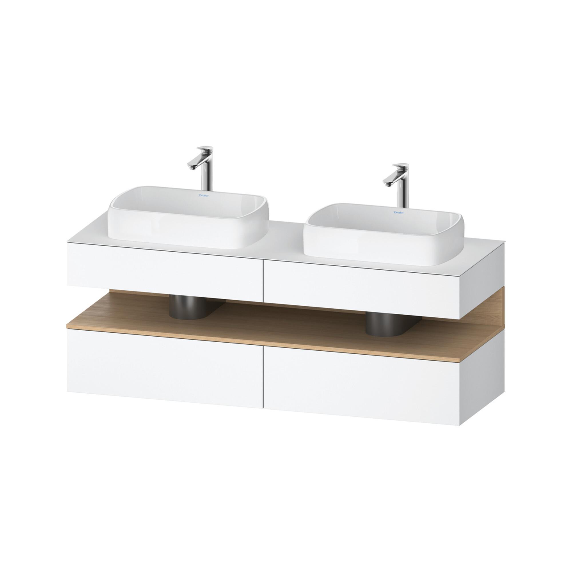 Duravit Waschtischunterschrank Qatego 160X55X60Cm, E Na/We M, Pl, Beck. Beids. (QA4779030180000)