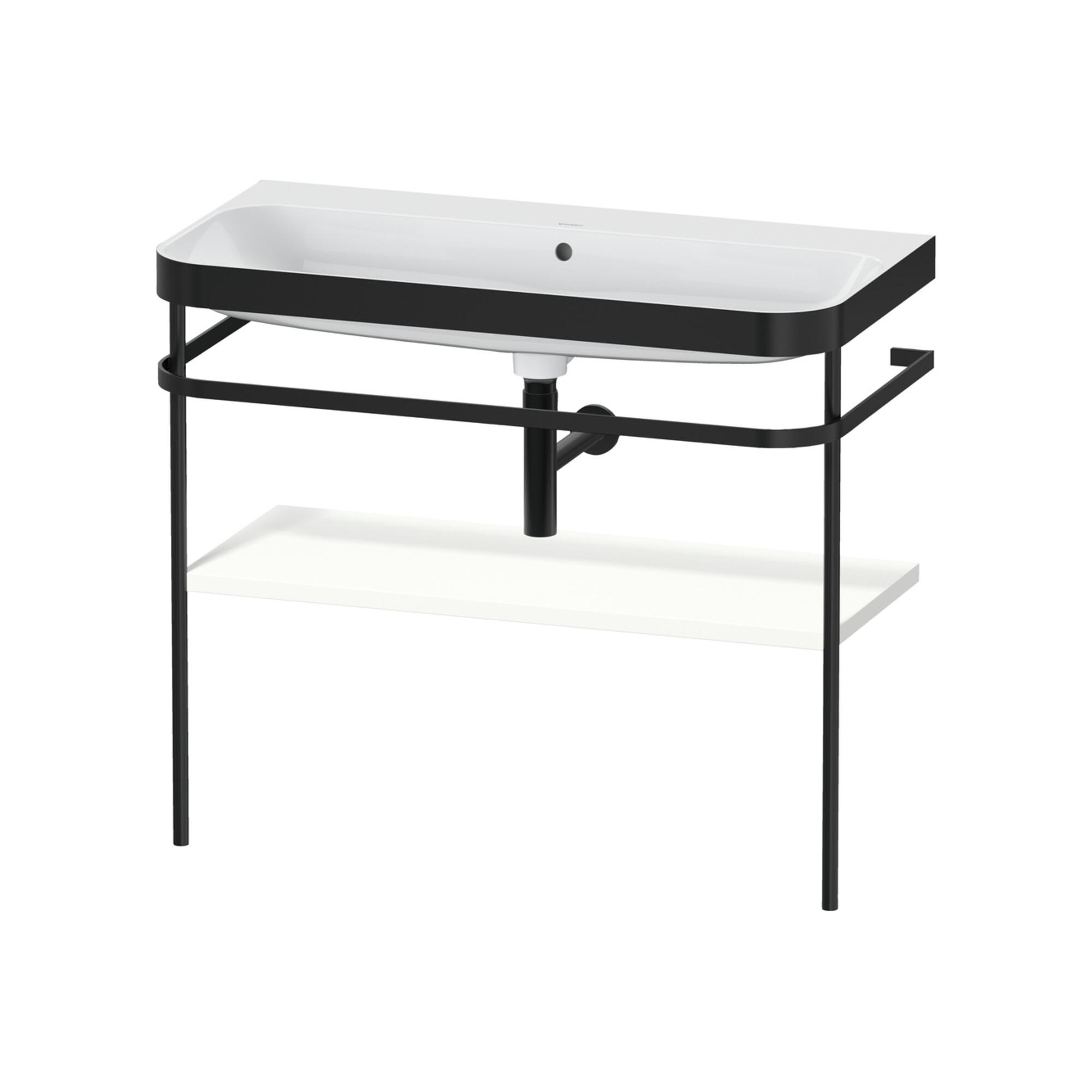 Duravit MöBelwaschtisch-Kombi Happy D.2 Plus 97,5X49Cm, O. Hl, We Matt, M Konsole (HP4738N8484)