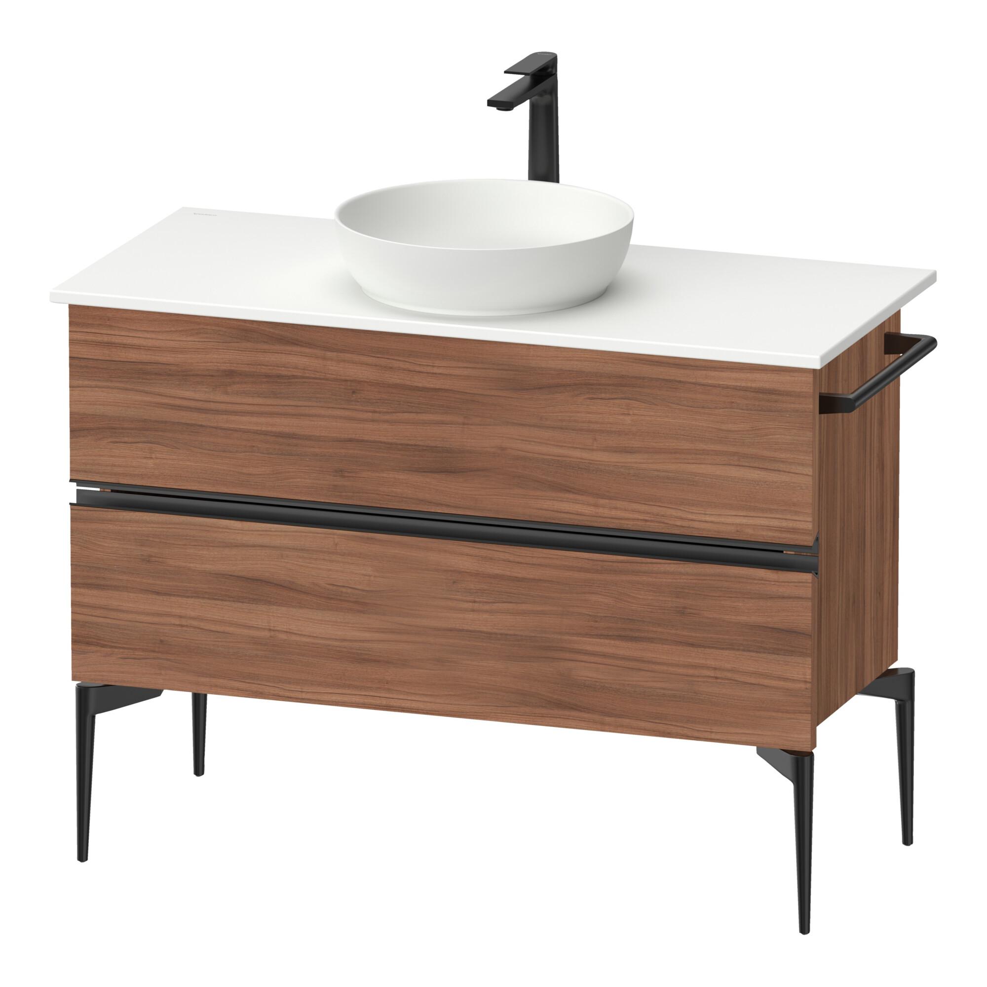 Duravit Konsolen-Waschtischunterbau Bodenstehend Sivida 104,5X54,8X47,5Cm, N N, 2 Schub., Gr. Sw (SV46590BD790000)