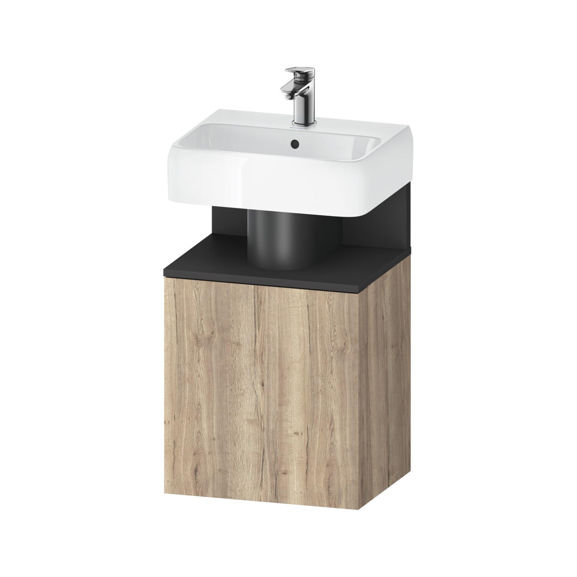 Duravit Waschtischunterschrank Qatego 44X35X64,5Cm, 1 T, T L, Gra M/Eich Marm. (QA4076L49550000)