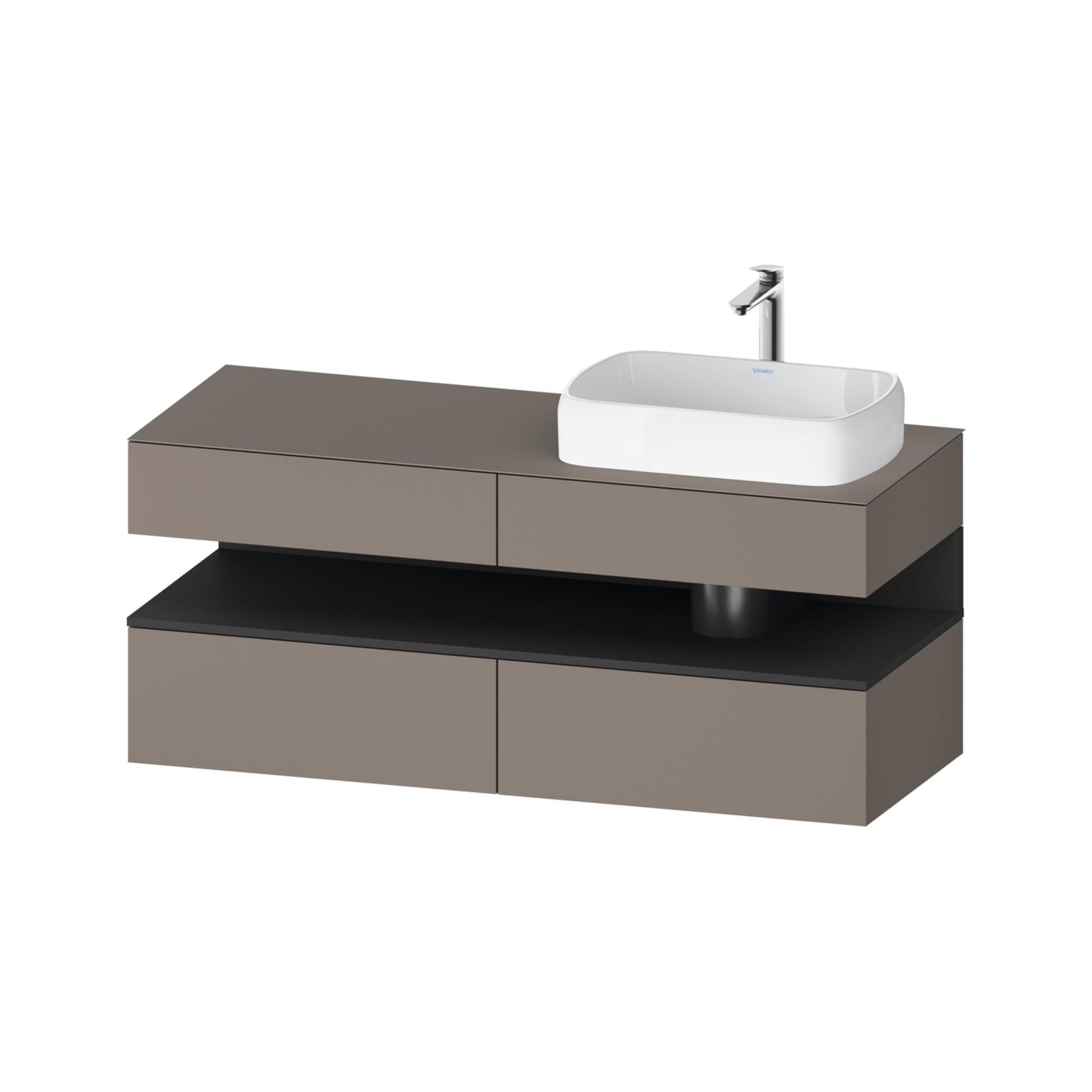 Duravit Waschtischunterschrank Qatego 140X55X60Cm, Gra M/Ba M, Pl, B R, B (QA4766049430010)