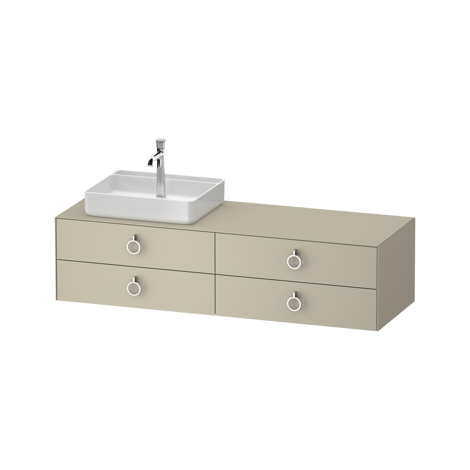Duravit Waschtischunterschrank White Tulip 160X55Cm, B L, T M, K Ein/O Beleuchtung (WT4995L60600000)
