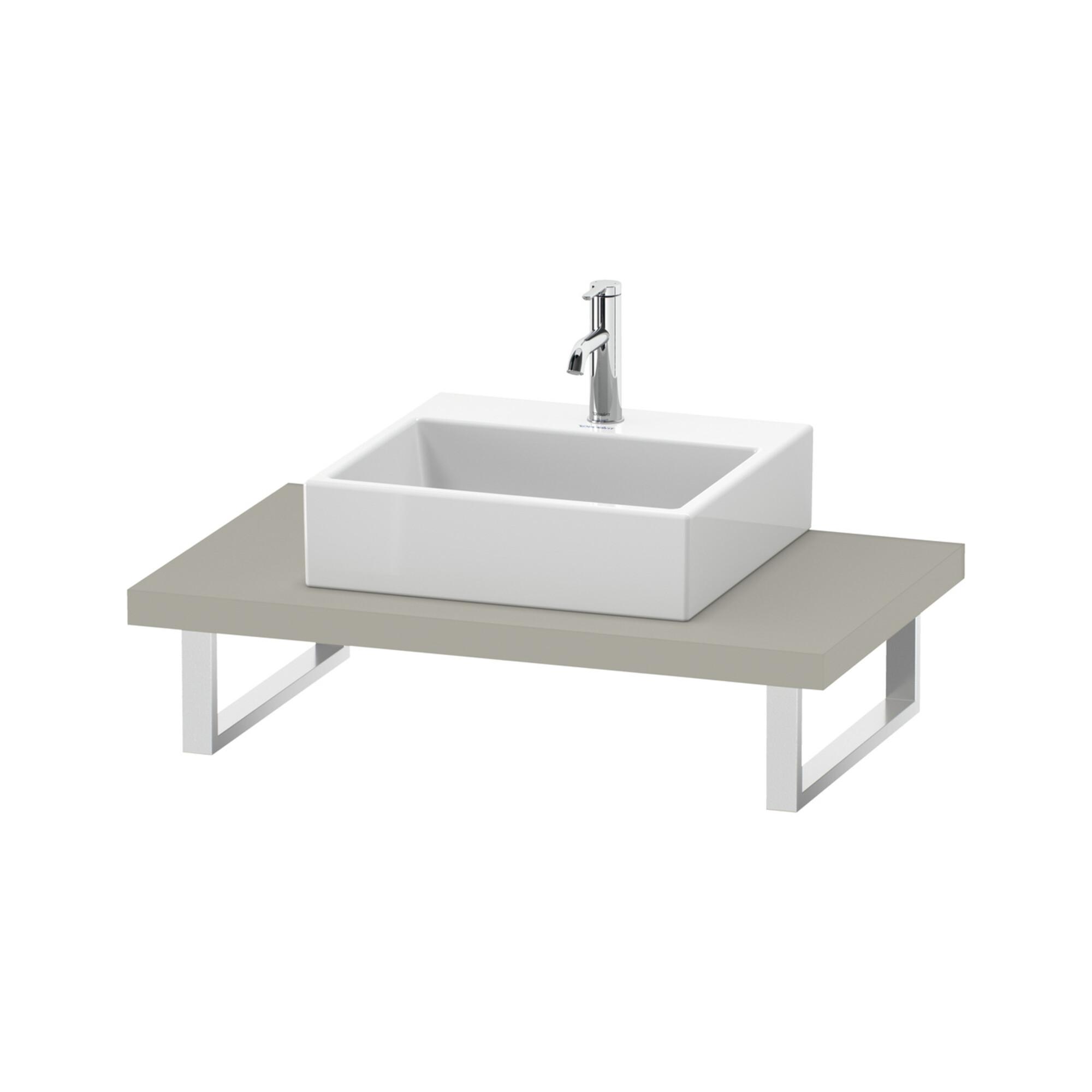 Duravit Konsole L-Cube 80-200X55Cm, 1 As, StäR 4.5Cm, Tau Matt (LC102C08383)