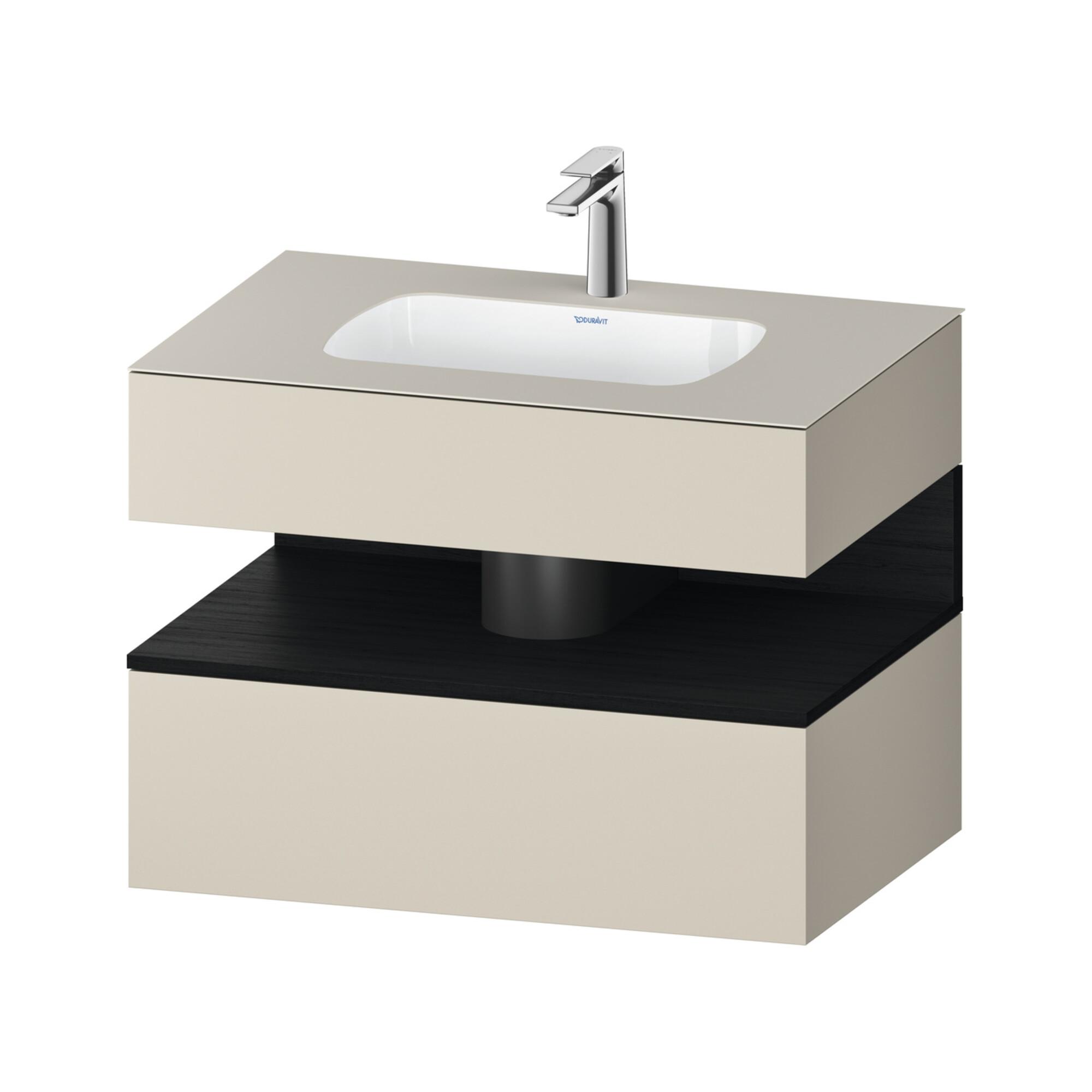 Duravit Einbauwaschtisch-MöBel-Set Qatego 80X55X60Cm, E Sw/Tau M, Kon-Wtu, B (QA4785016830010)