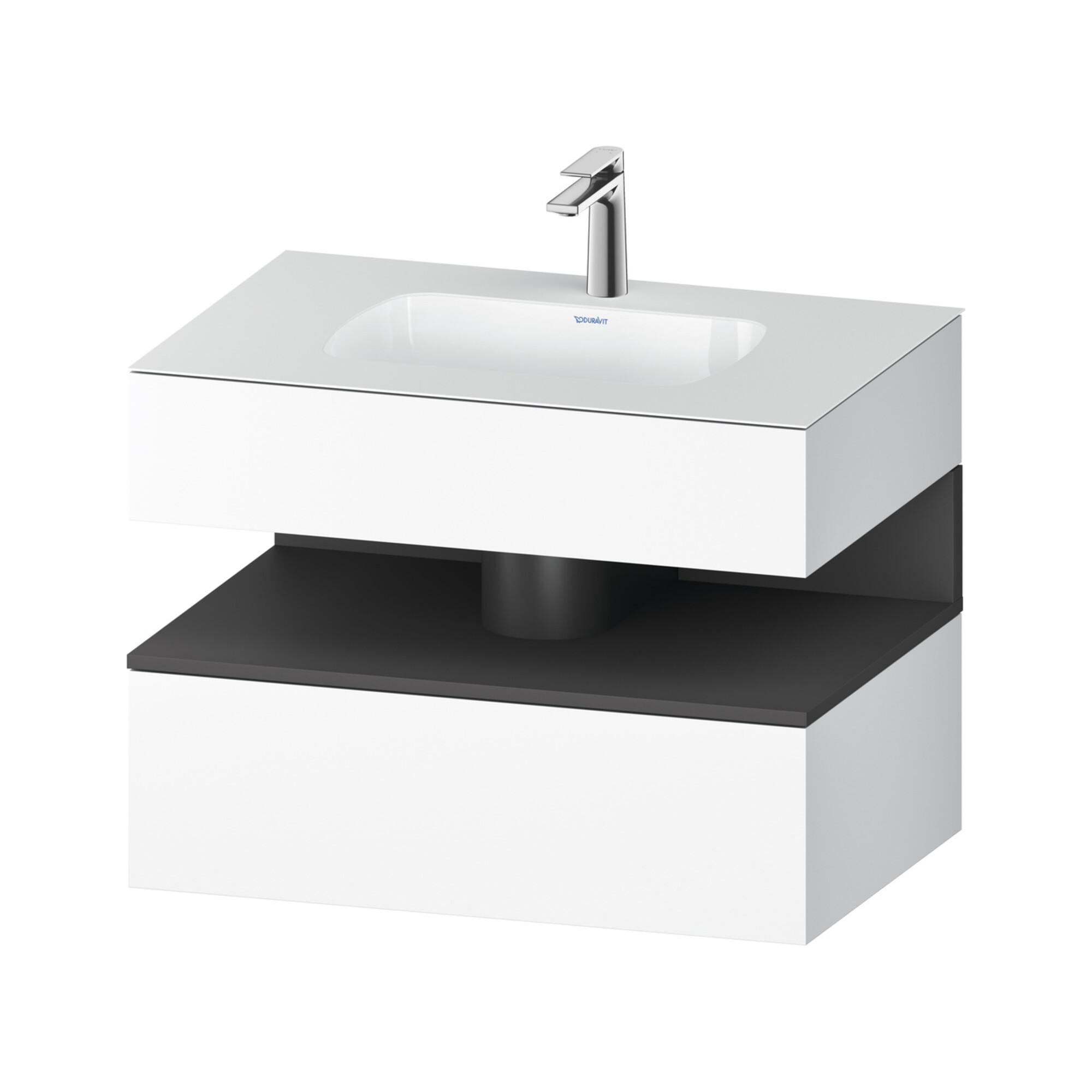 Duravit Einbauwaschtisch-MöBel-Set Qatego 80X55X60Cm, Gra M/We M, Kon-Wtu, B (QA4785049180010)