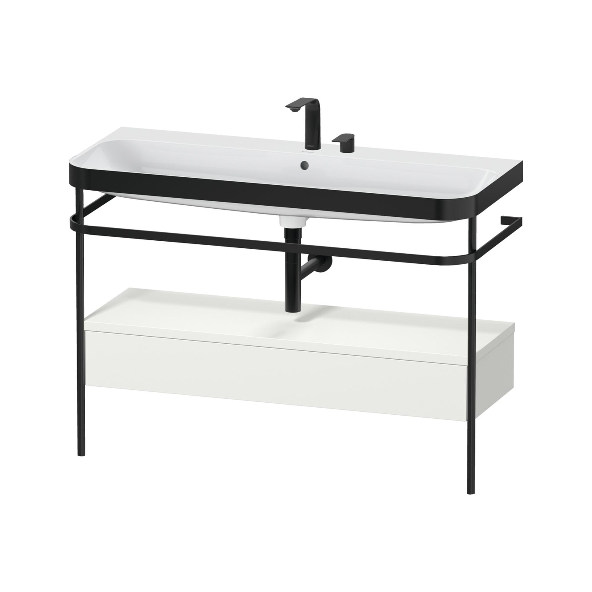 Duravit MöBelwaschtisch-Kombi Happy D.2 Plus 117,5X49Cm, M Konso, 1 Lad, 2 Hl, No W M (HP4744E39390000)