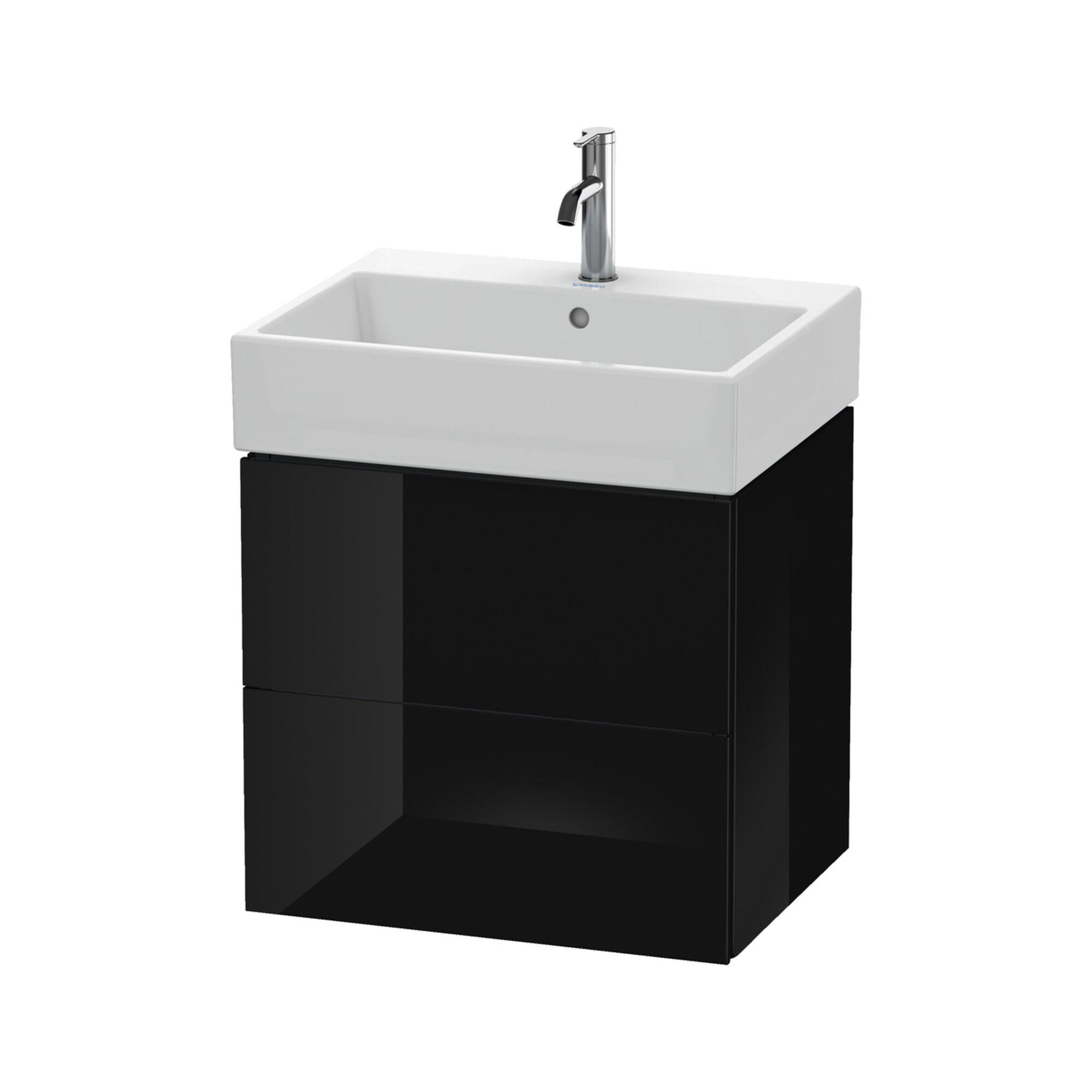 Duravit Waschtischunterschrank L-Cube 58,4X 45,9Cm, Sw Hgl, 2 Schub., WandhäNgend (LC627504040)