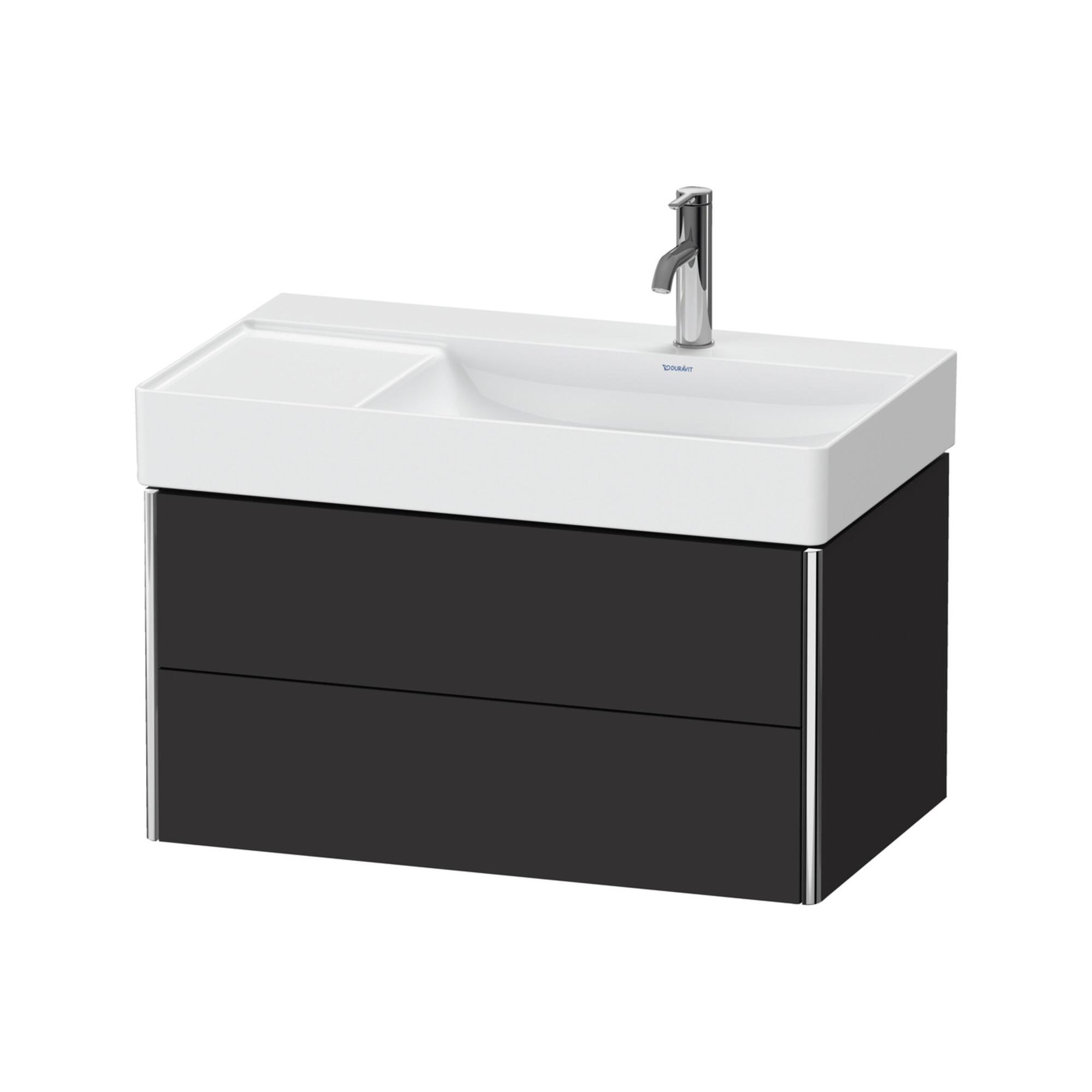 Duravit Waschtischunterschrank Xsquare 78,4X46X39,7Cm, 2 La, B R, Wd, Gra Matt (XS416908080)