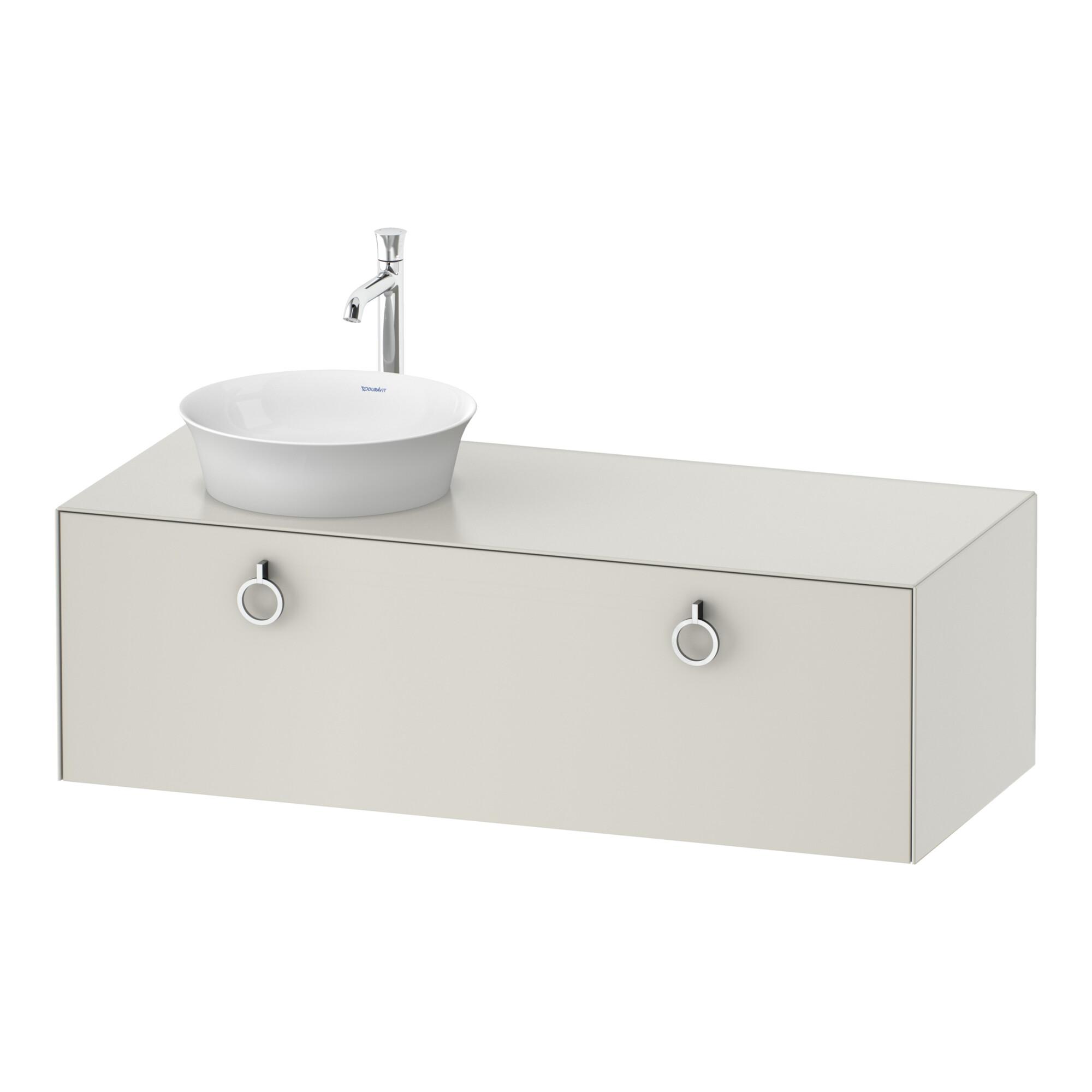 Duravit Waschtischunterschrank White Tulip 130X55Cm, 1 Az M G, B Li, Nord We S-Matt (WT4982L3939)