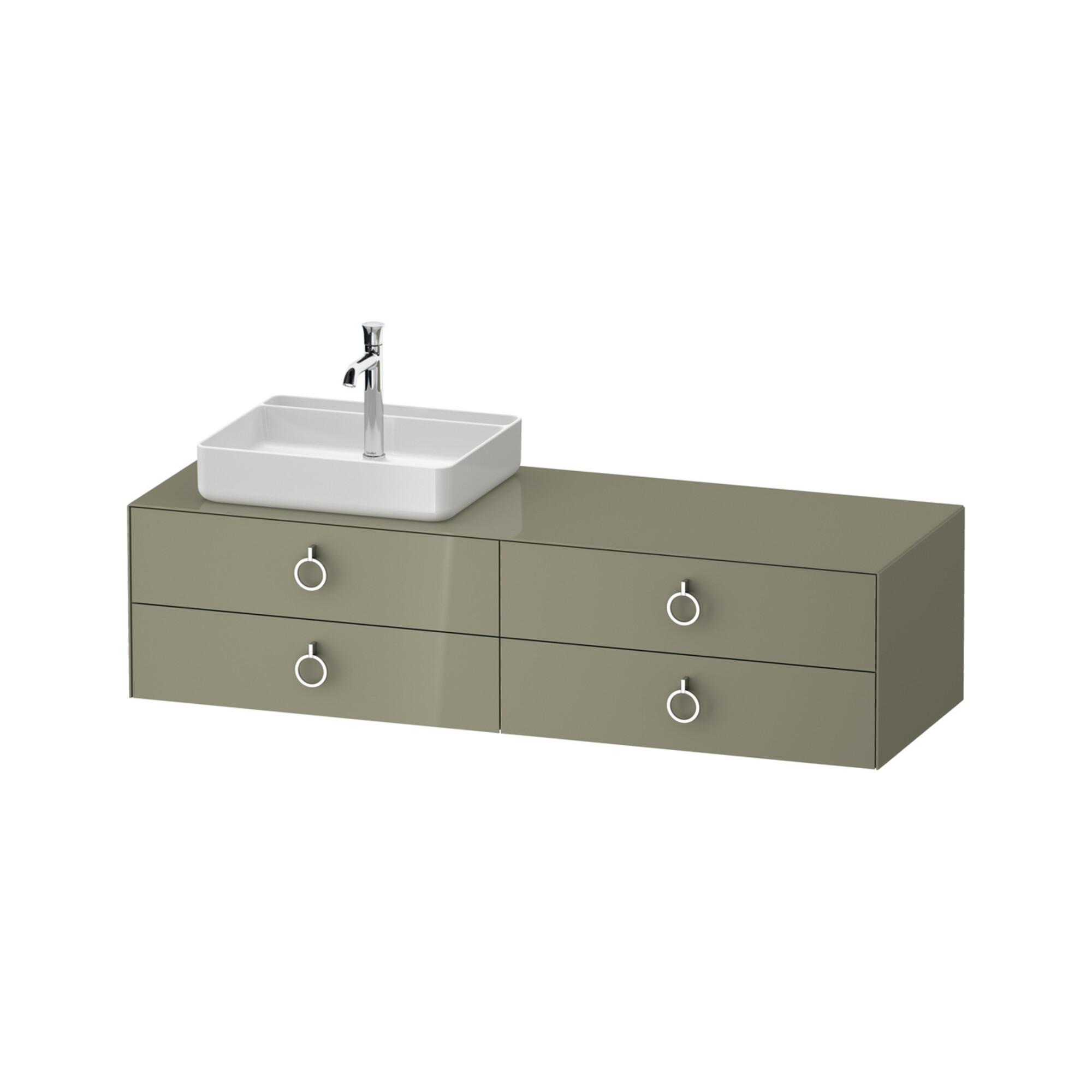 Duravit Waschtischunterschrank White Tulip 160X55Cm, B L, St-G G, K Ein/O Be (WT4995LH2H20000)