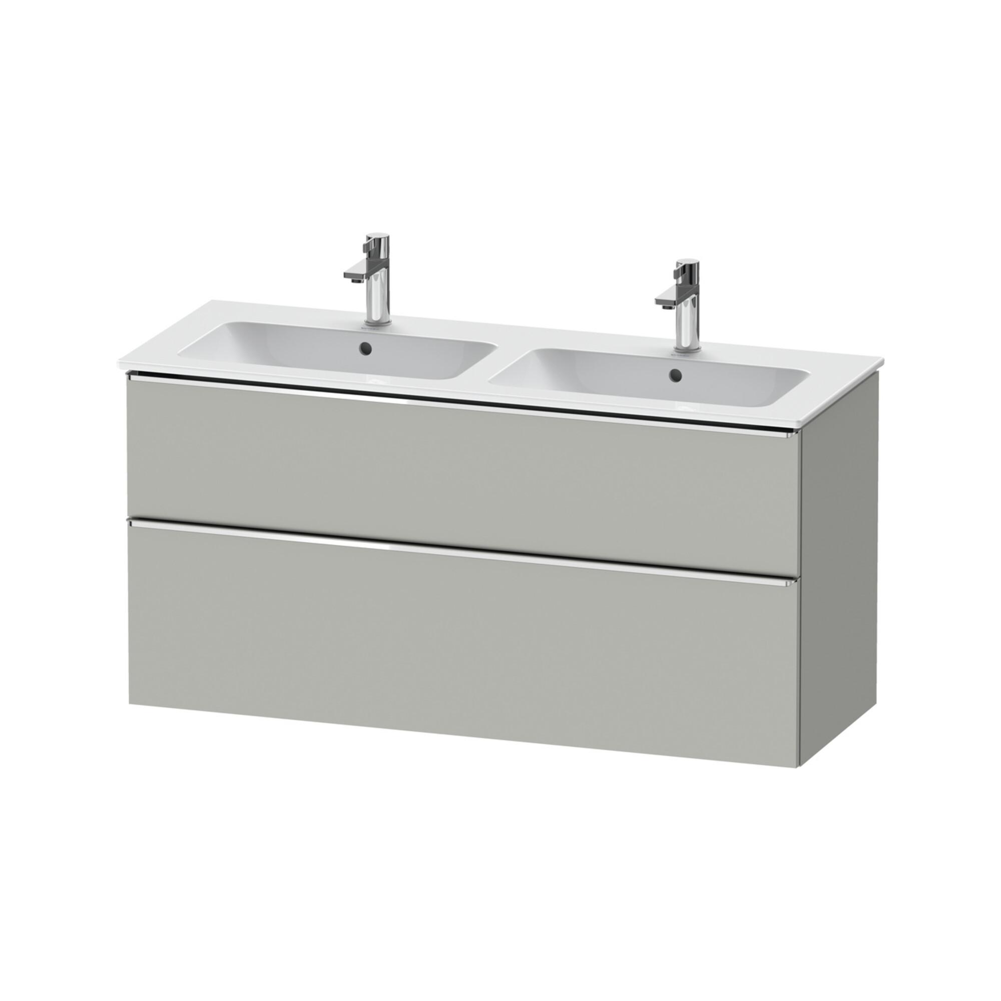 Duravit Waschtischunterschrank D-Neo 128X46,2Cm, 1 Kast, 1 A, Chr/Beton Ma (DE4365010070000)