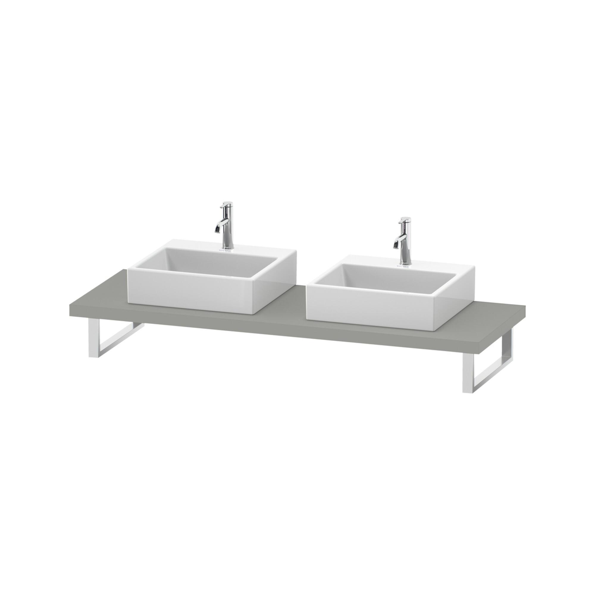 Duravit Konsole Durastyle 80-200X55Cm, 2 A., Stä 4.5Cm, Betongr Ma (DS103C00707)