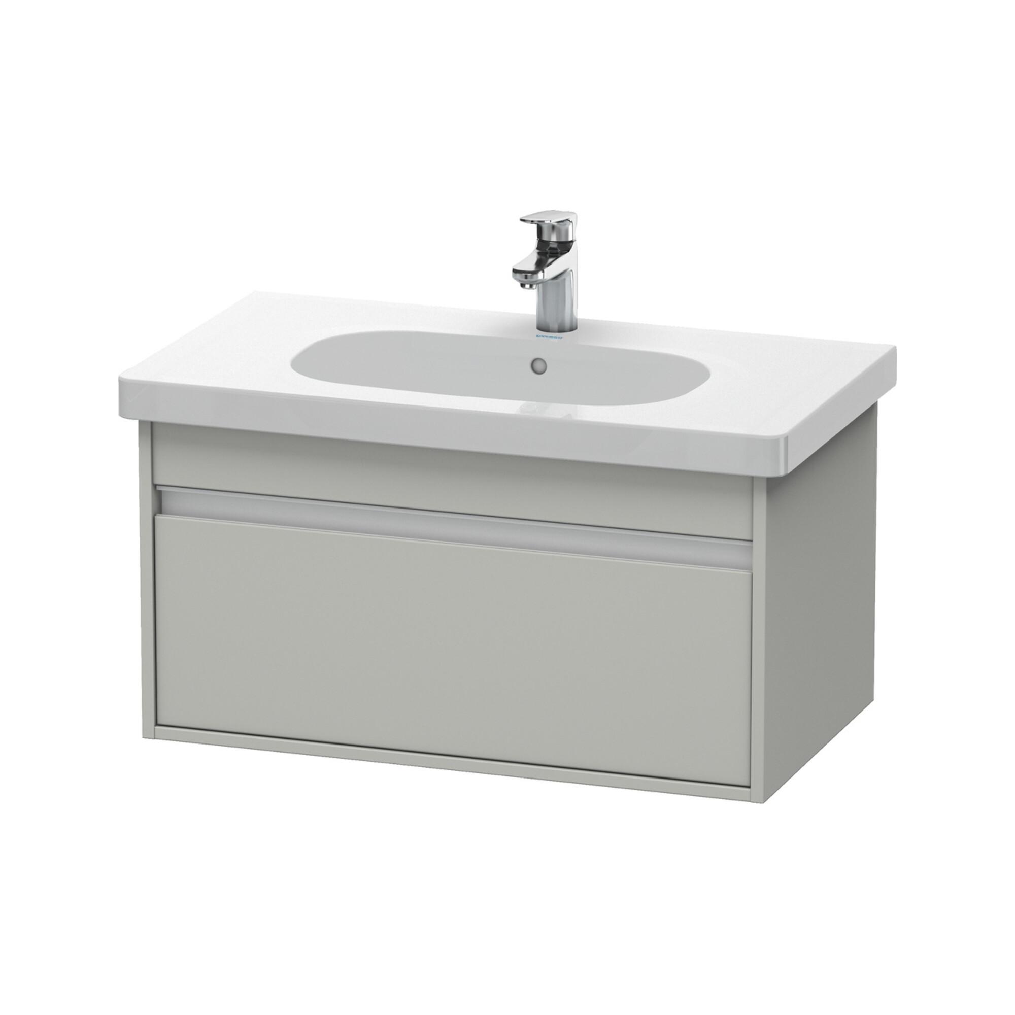 Duravit Waschtischunterschrank Ketho 80X45,5Cm, Betongr M, 1 Ausz., WandhäNgend (KT666700707)