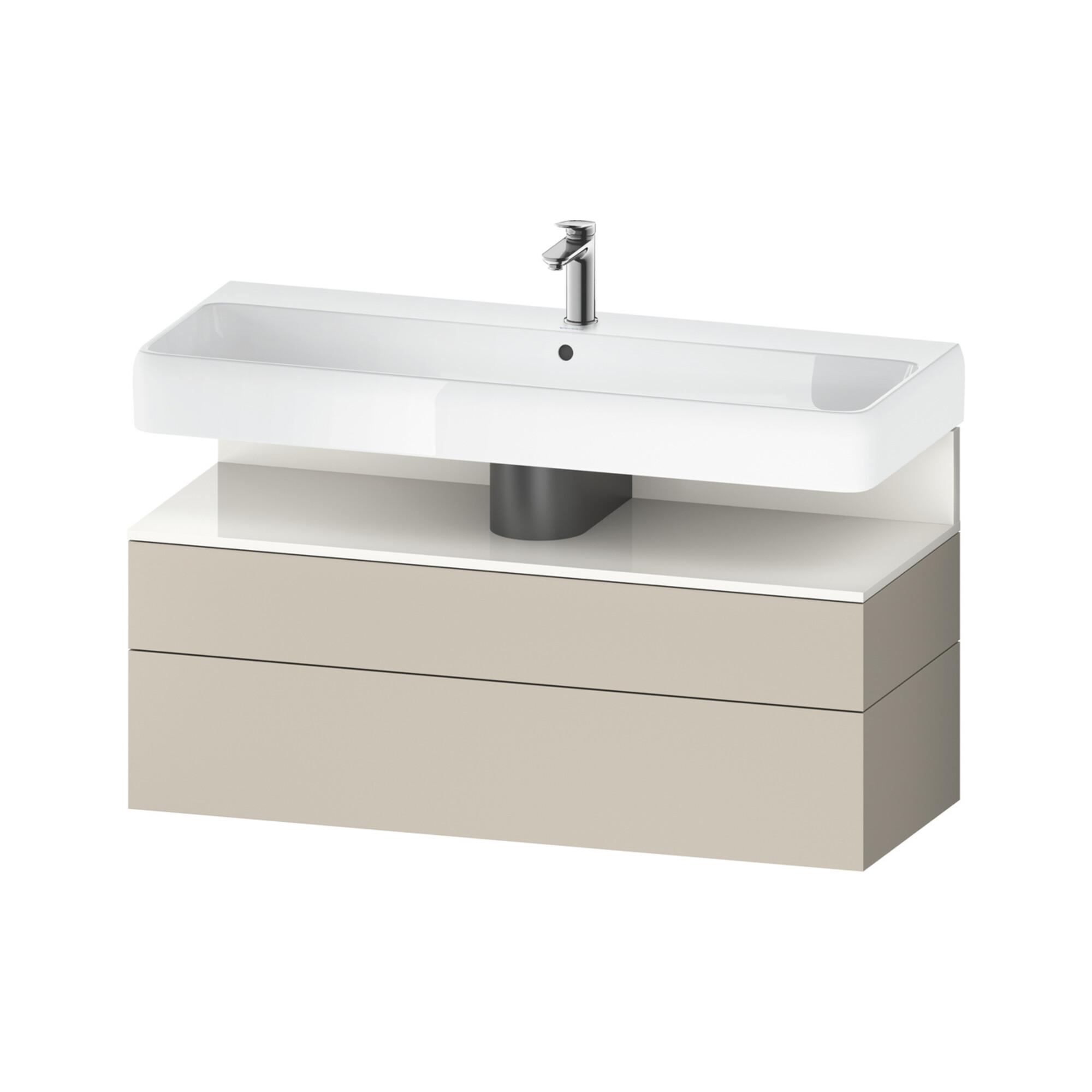 Duravit Waschtischunterschrank Qatego 119X47X59Cm, W G/Tau M, 1 Kast, 1 Ausz. (QA4396022830000)