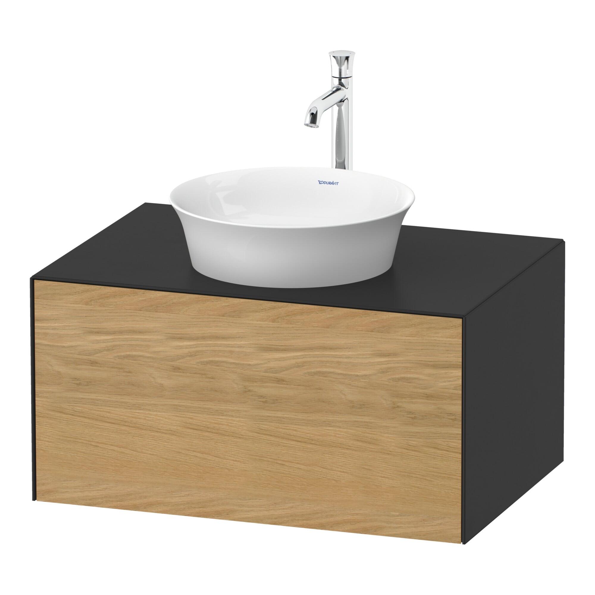 Duravit Waschtischunterschrank White Tulip 80X55Cm, E N M/Gra M, 1 Az, 1 Pl, WandhäNgend (WT49750H558)