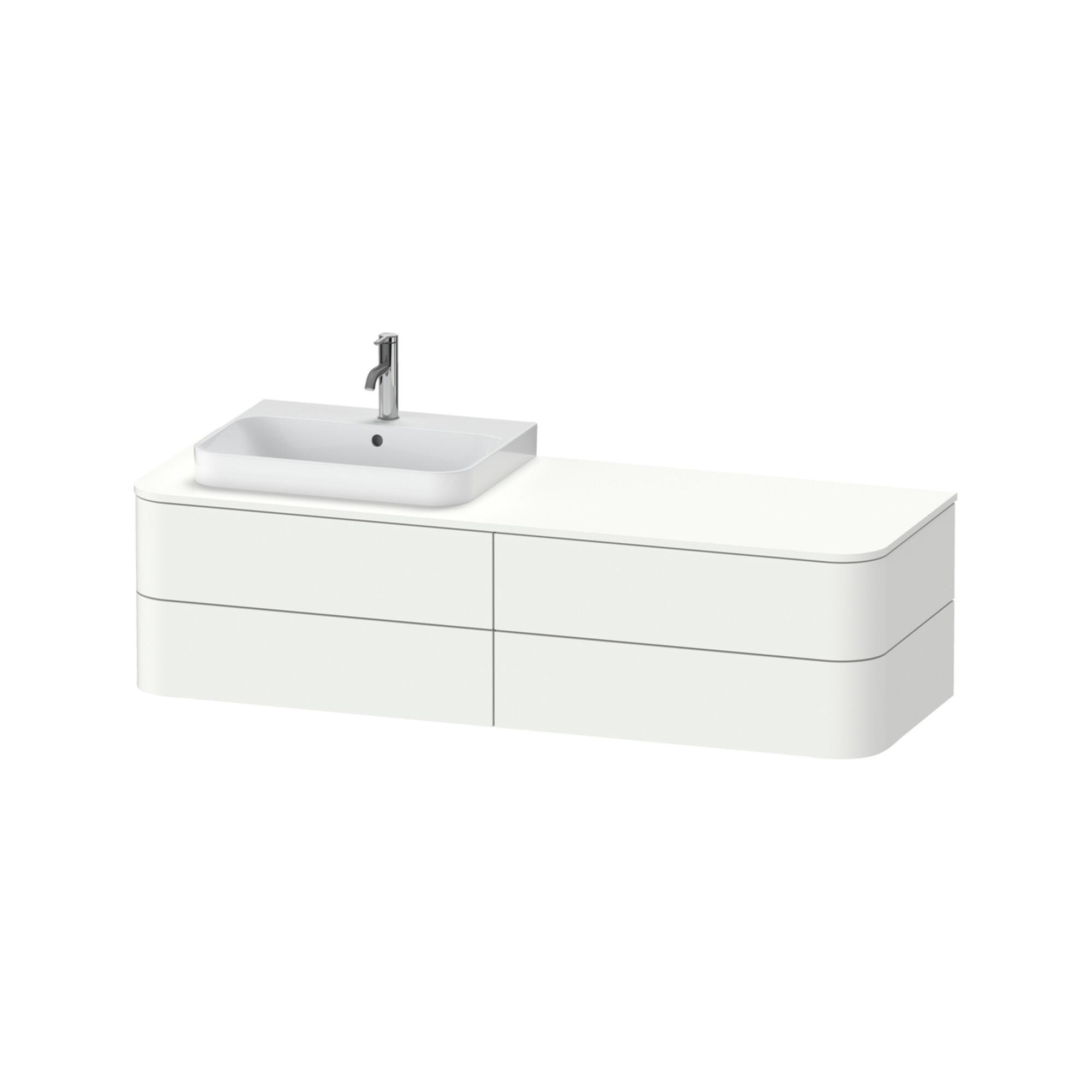Duravit Waschtischunterschrank Happy D.2 Plus 160X55Cm, F K, 4 La, F Awt, Li, We Matt (HP4973L8484)