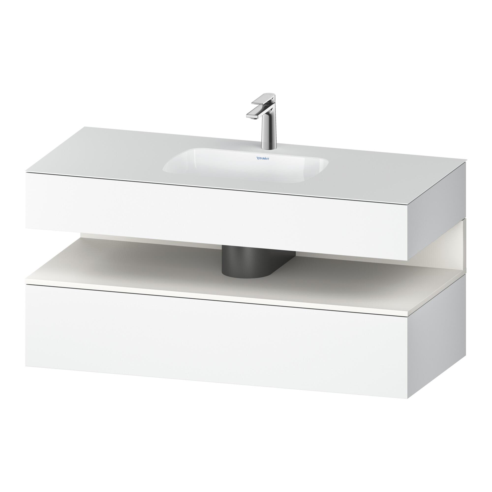 Duravit Einbauwaschtisch-MöBel-Set Qatego 120X55X60Cm, W M/We Ma, Konsolen-Waschtischunterbau (QA4787084180000)
