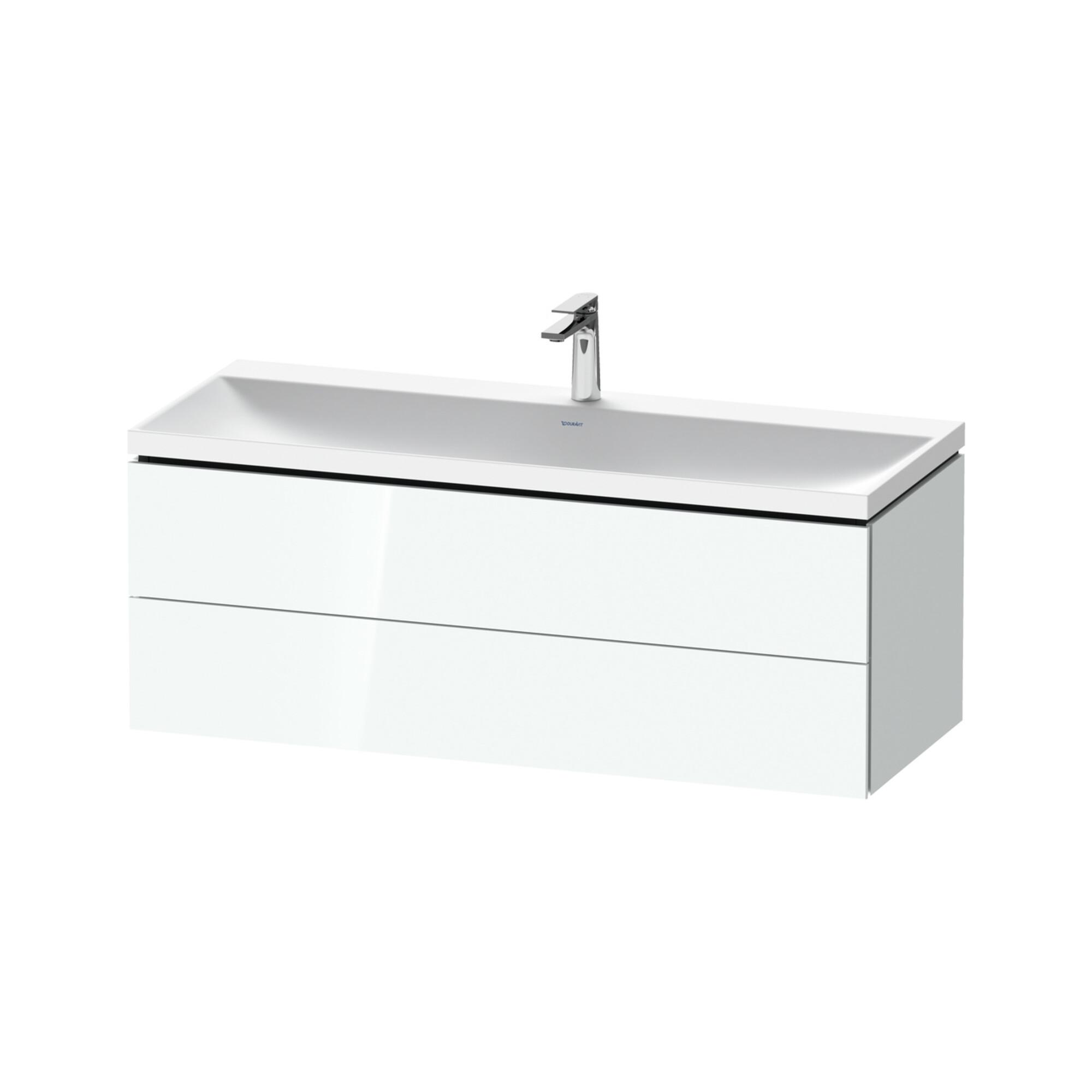 Duravit MöBel-Set L-Cube 120X48X48Cm, M Hahnl., We. Hgl, 2 Schub. (LC6953O85850000)
