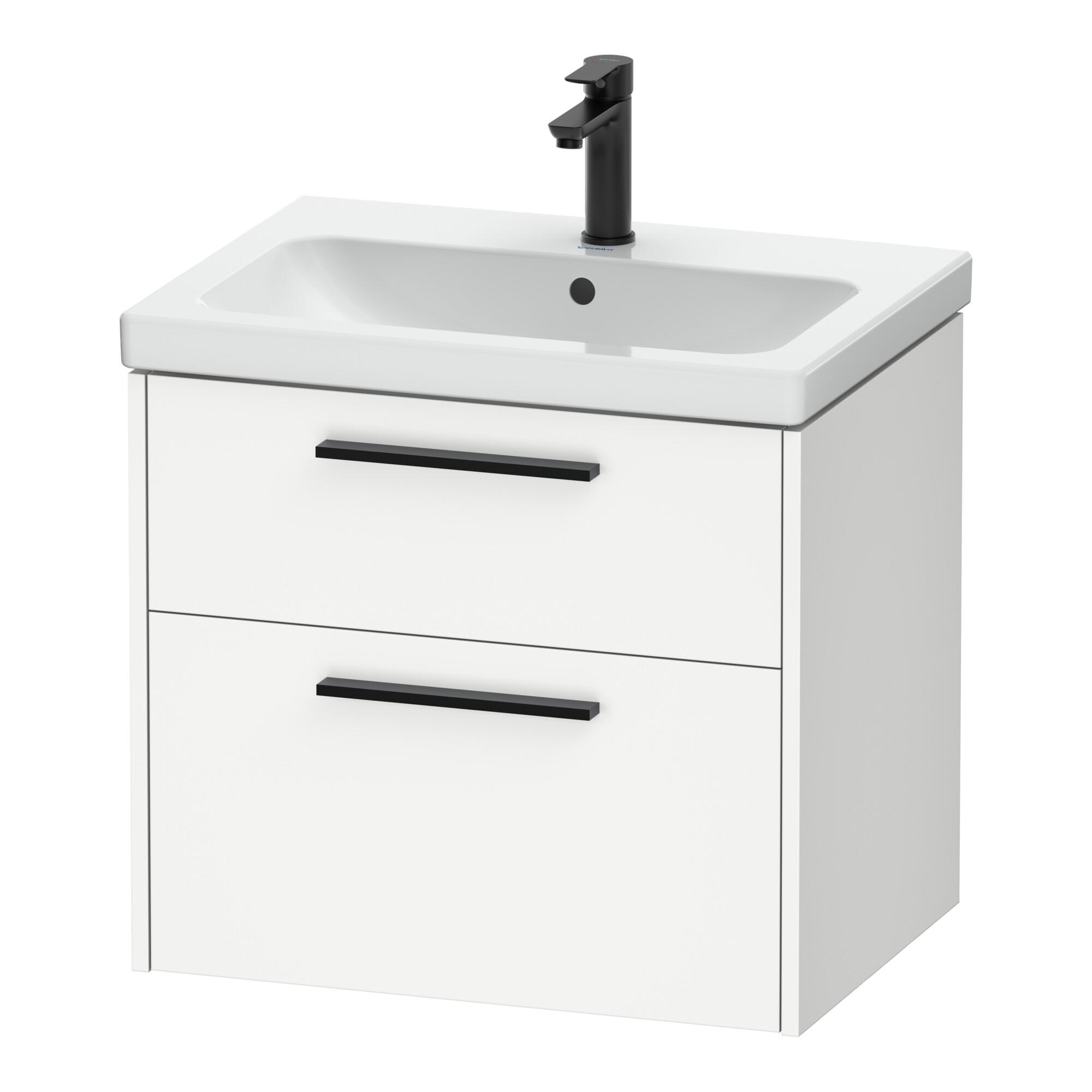 Duravit Waschtischunterschrank D-Code 63,4X55,5X46Cm, 2 L, S, We. Ma, Gr. Sw (DC46710BD180000)