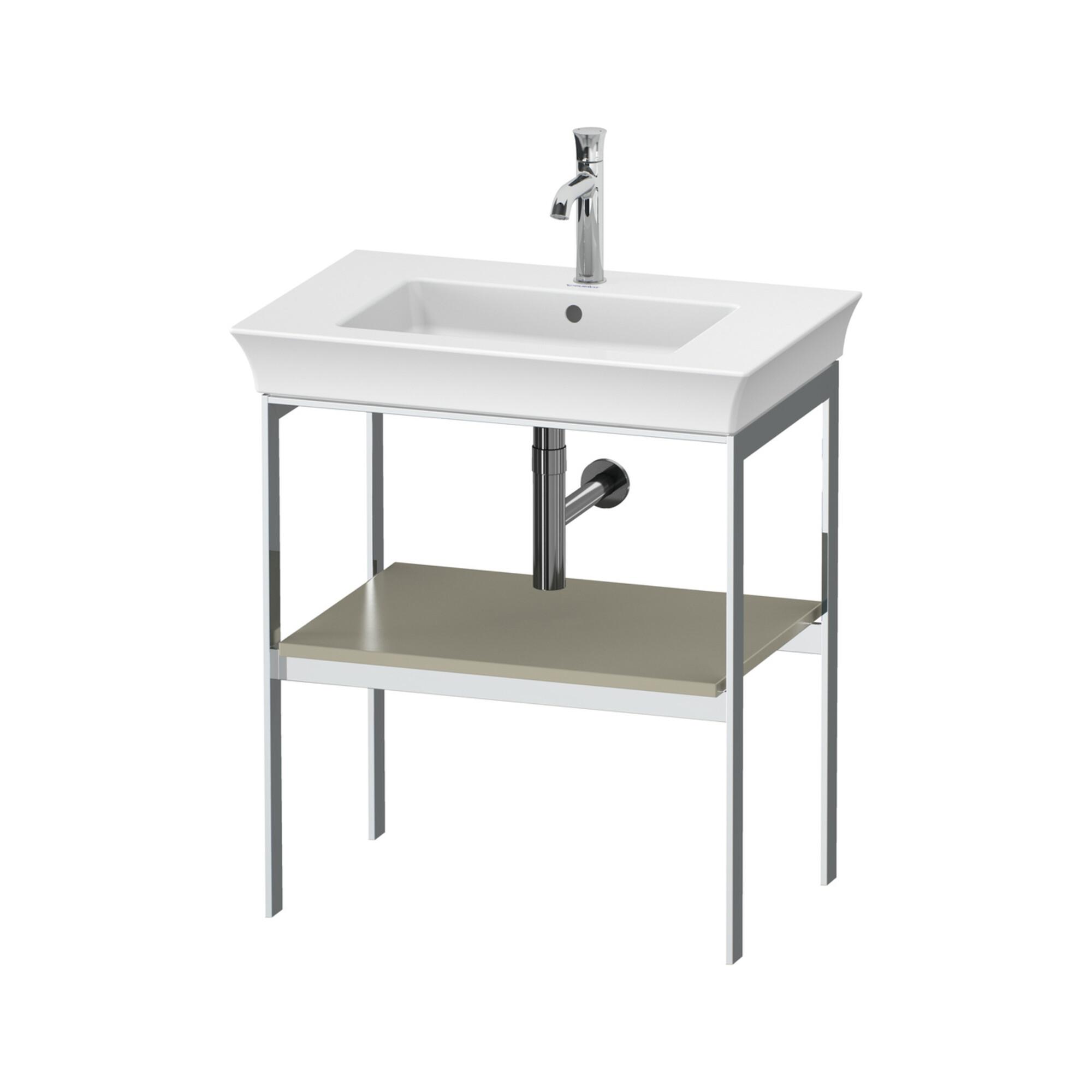 Duravit Waschtisch-Konsole White Tulip 68,4X45Cm, Tau S-Matt, Met., Bodensteh. (WT454006060)