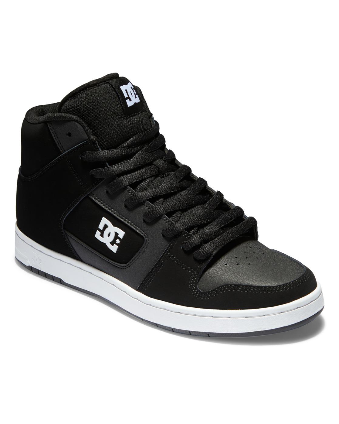 Sneaker Dc Shoes "Manteca 4 Hi", Herren, Gr. 9,5(42,5), Schwarz-Weiß (Schwarz, Weiß), Obermaterial:51.34% Leder, 48.66% Synthetikmaterial., Schuhe Sneaker