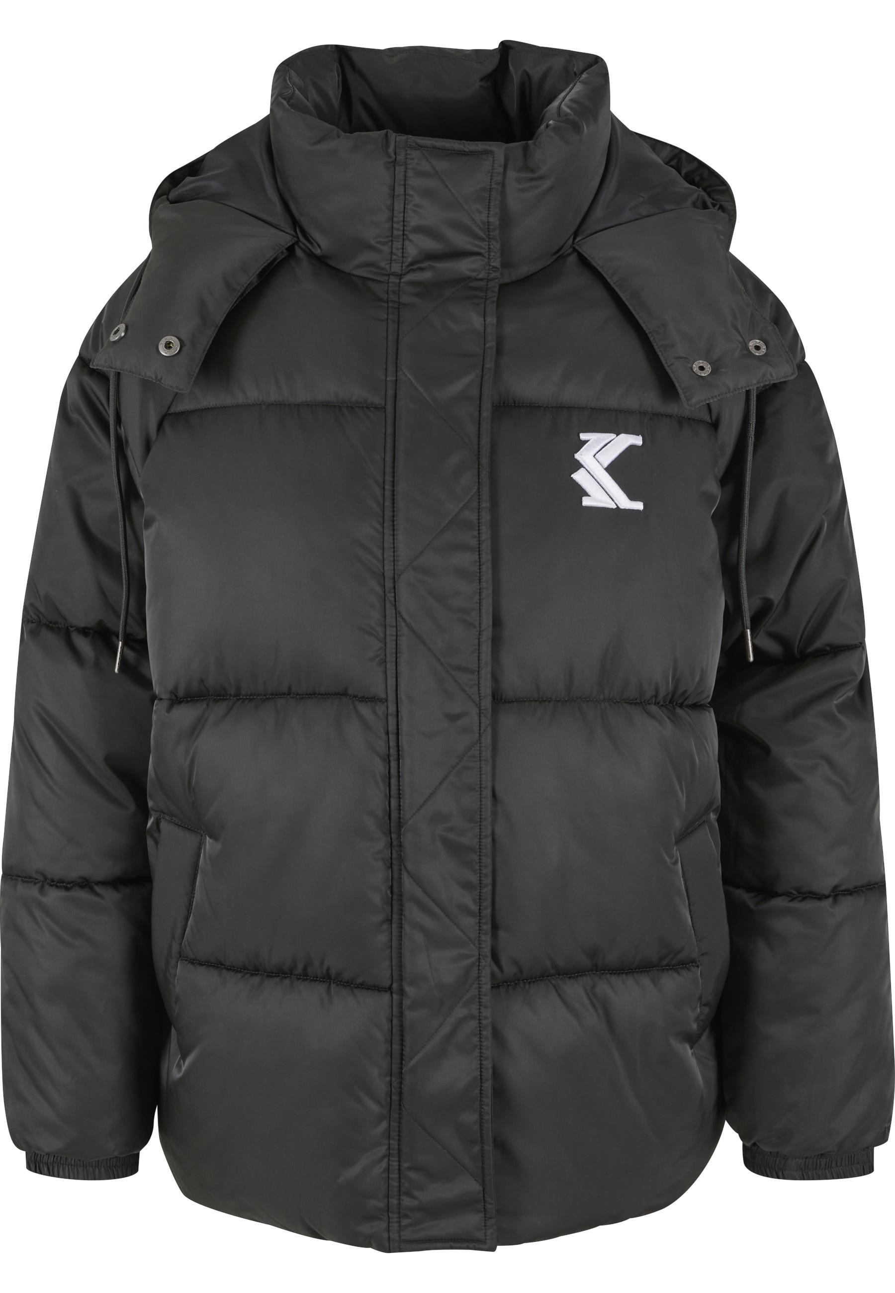 Winterjacke Karl Kani "Karl Kani Karl Kani Og Os Puffer Jacket", Damen, Gr. S, Schwarz, 100% Polyester, Mehrfarbig, Normal, Ohne Ausschnitt, Jacken Winterjacke