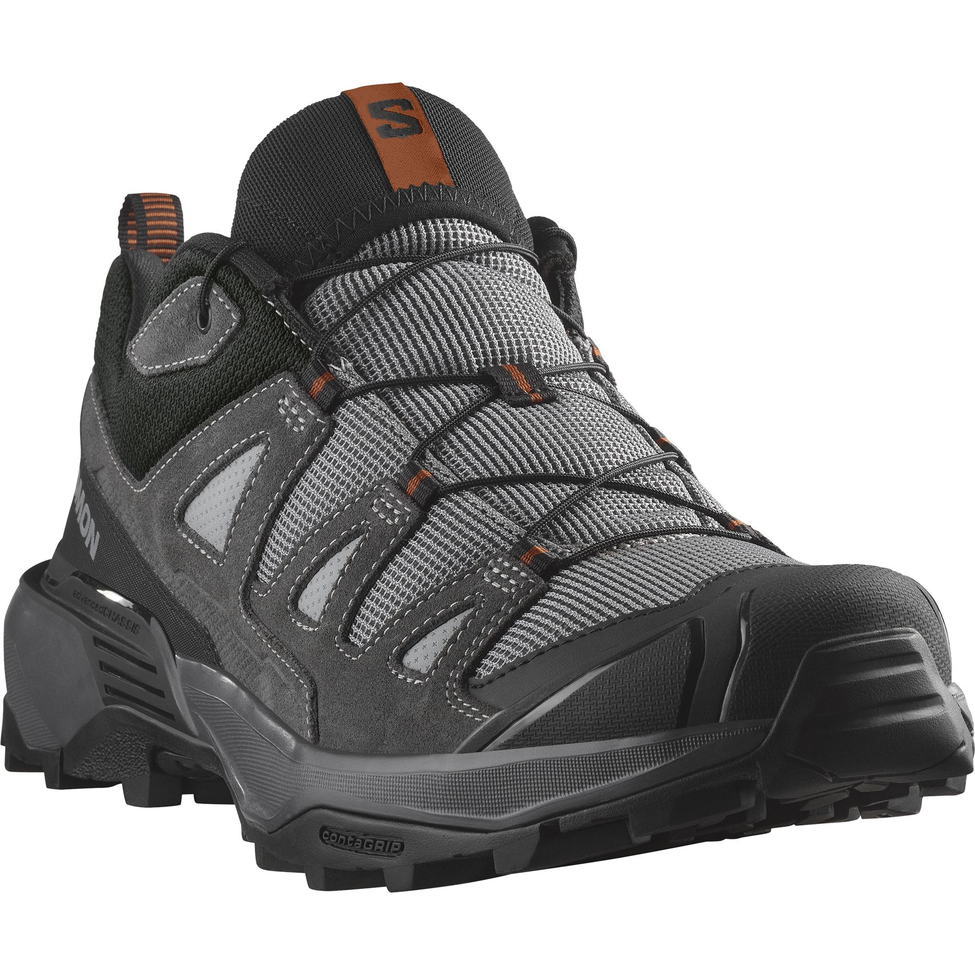 Wanderschuh Salomon "X Ultra 360 Ltr", Herren, Gr. 42, Sharkskin, Asphalt, Caramel Cafe, Leder, Textil, Schuhe Wanderschuh, Aus Leder