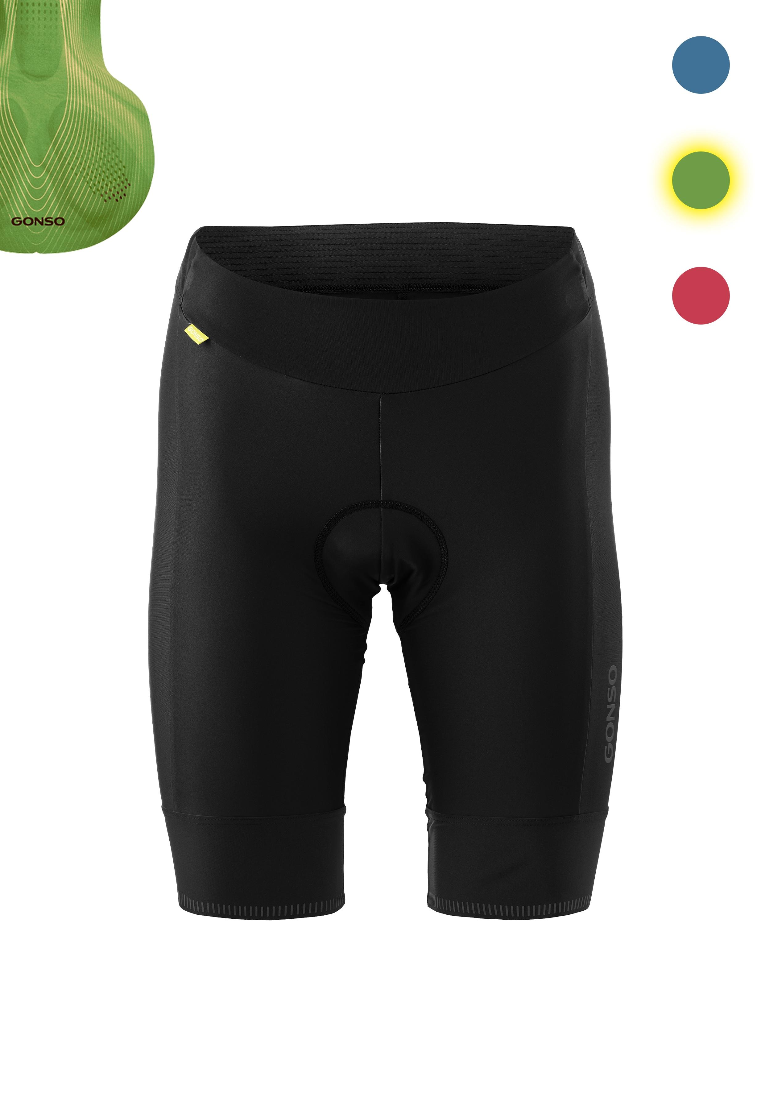 Fahrradhose Gonso "Sitivo W", Damen, Gr. 48, NormalgrößEn, GrüN, 65% Polyamid, 35% Elasthan, Hosen Fahrradhose, Damen Radhose, Radlerhose Mit Speziellem Sitzpolster, Tight Fit