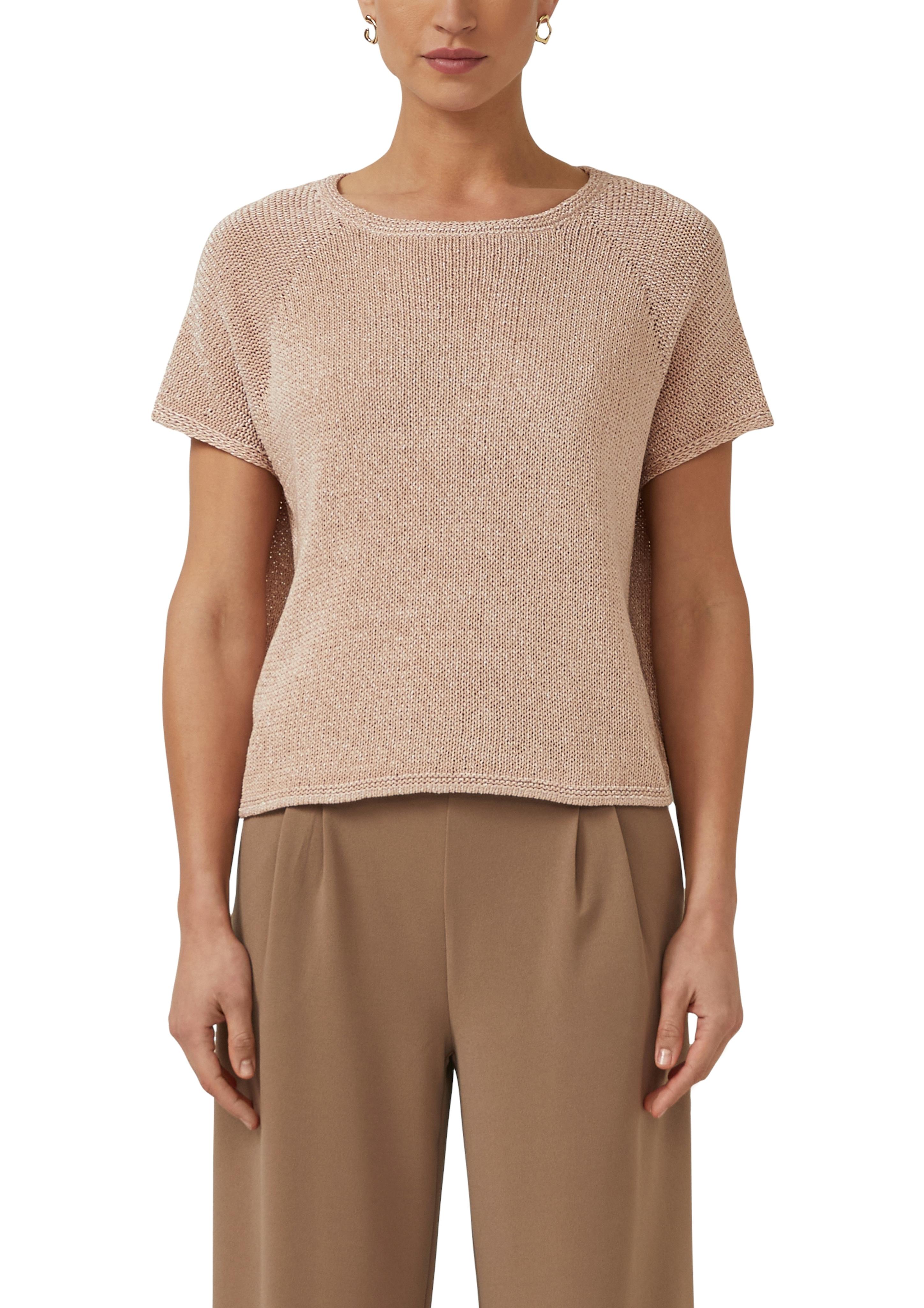 Strickpullover S.Oliver Black Label, Damen, Gr. L (40), Soft Rose, Strick, Obermaterial: 87% Polyacryl, 13% Polyamid, Unifarben, LäSsig Geschnitten HüFtbedeckend, Rundhals, Pullover Strickpullover, Halbarm Mit Rundhals