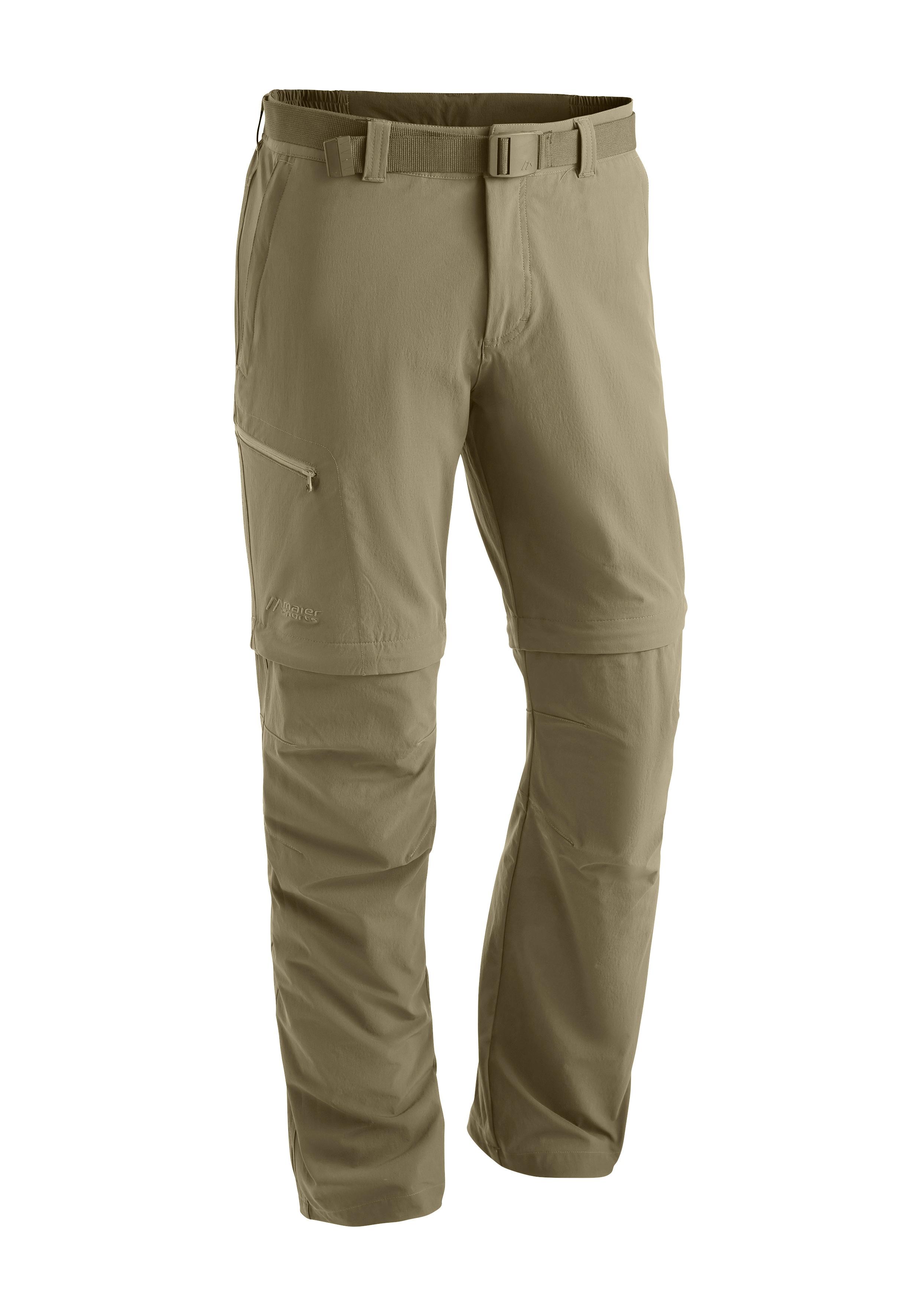 Outdoorhose MAIER SPORTS "Tajo 2", Herren, Gr. 110, Langgrößen, beige (dunkelbeige), 90% Polyamid, 10% Elasthan, Hosen Outdoorhose, Herren Zip-Off Wanderhose, atmungsaktive Trekkinghose, Regular Fit