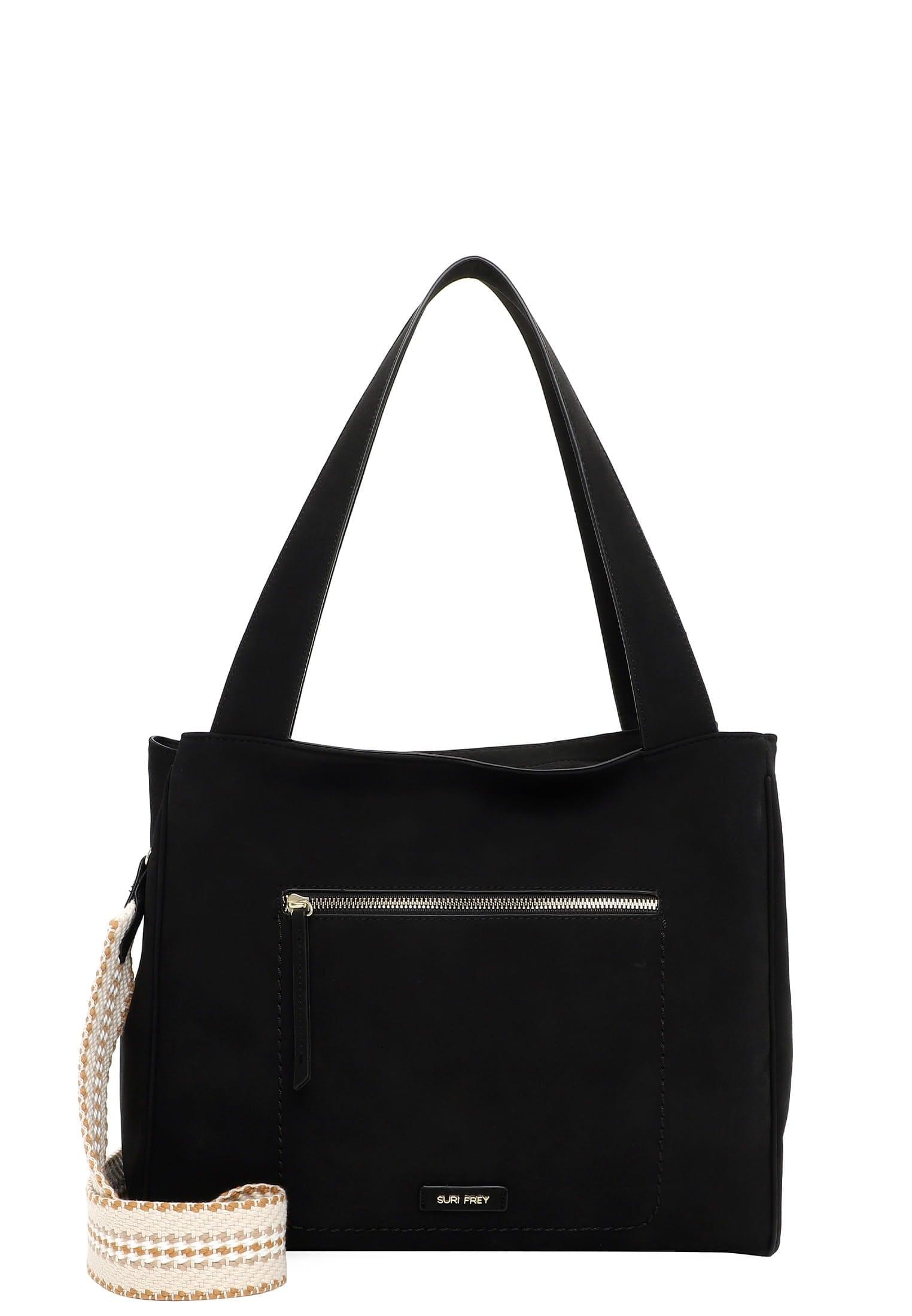 Shopper Suri Frey "Shopper Sfy Christy", Damen, Gr. B/H/T: 35Cm X 30Cm X 12Cm 0, Schwarz (Schwarz 100), Polyurethan, Taschen Shopper