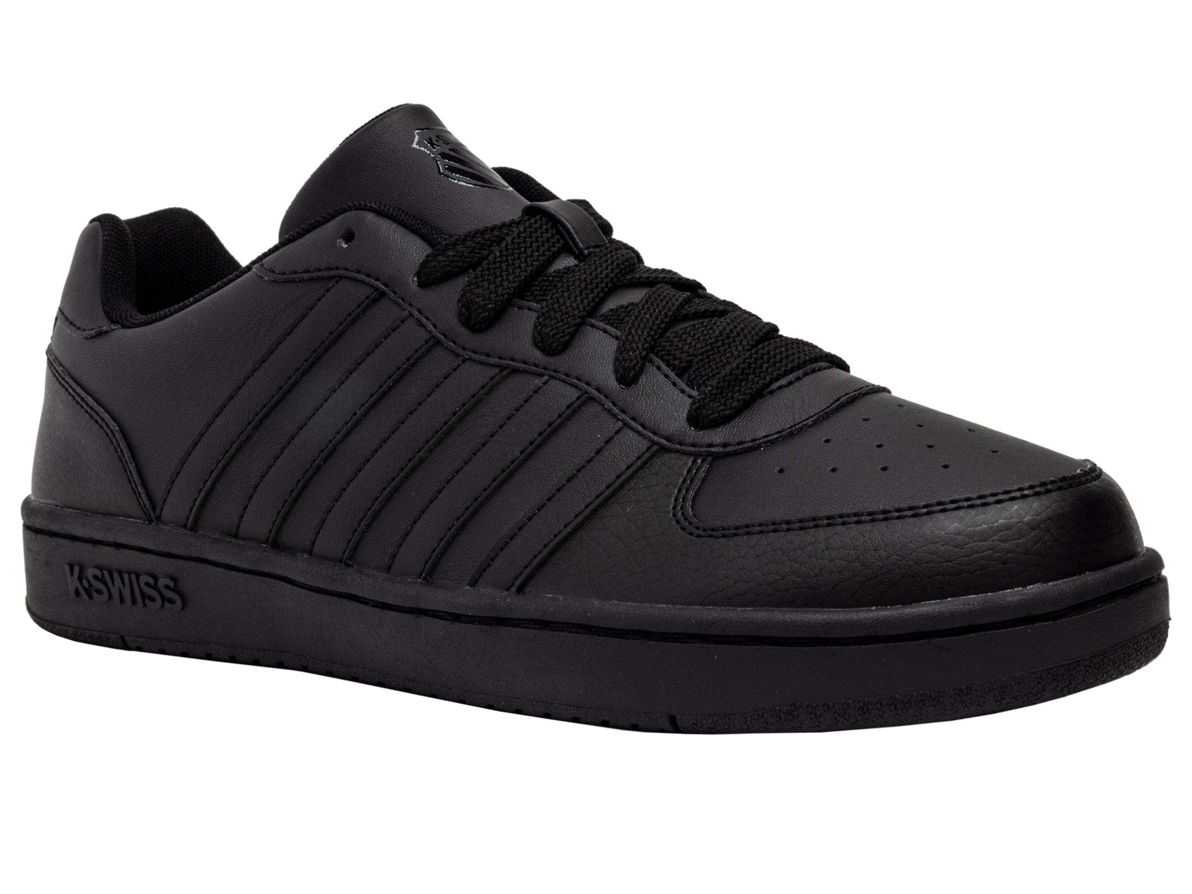 Sneaker K-SWISS "Court Kali", Herren, Gr. 44, Schwarz (Schwarz, Schwarz), Synthetik, Schuhe Sneaker