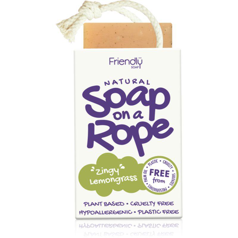 Friendly Soap Soap on a Rope Lemongrass Natuurlijke Zeep aan een touwtje 95 g