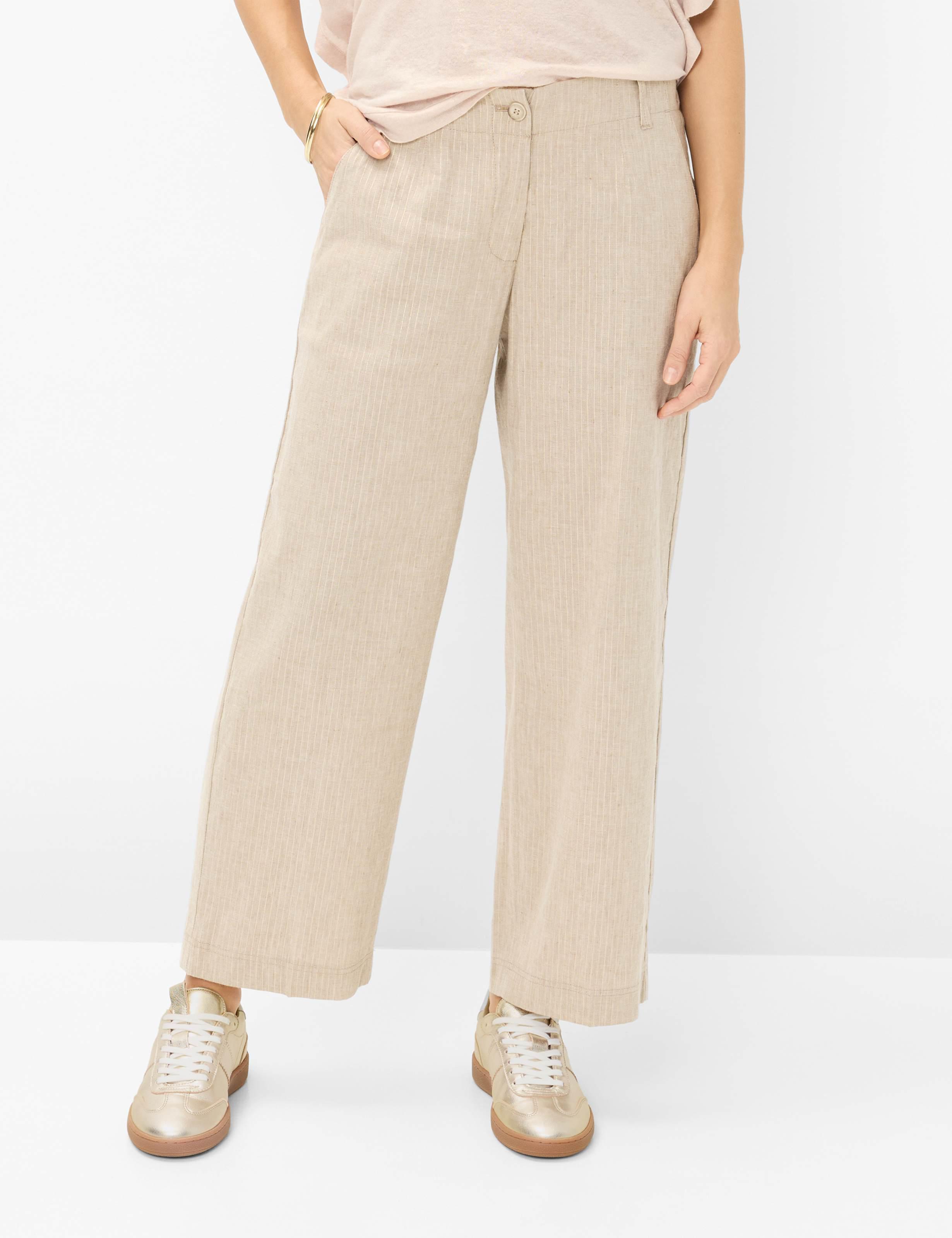 Brax Damen Culotte Style Maine S Light Mocha, Hellbeige, Gr. 34