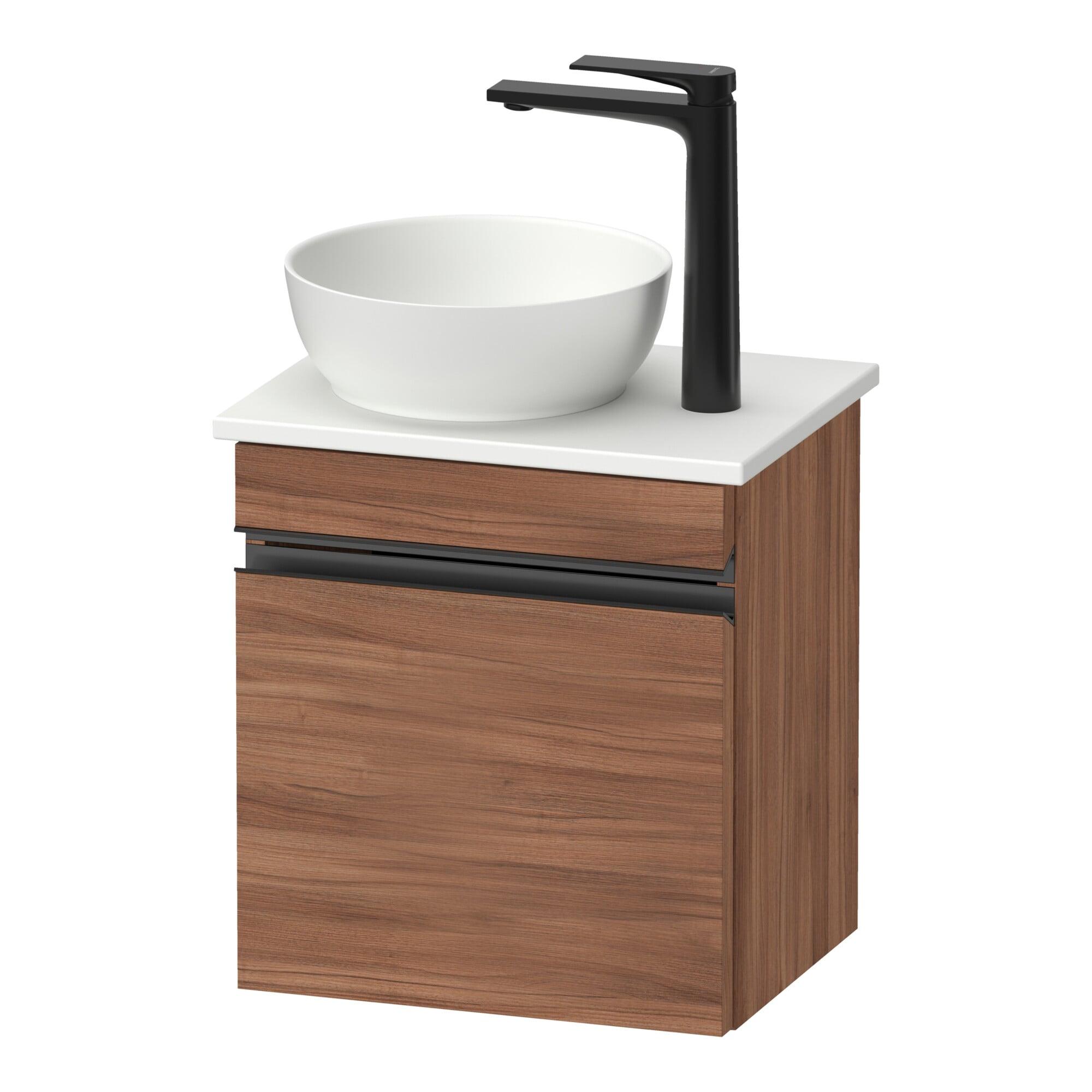 Duravit Konsolen-Waschtischunterschrank WandhäNgend Sivida 40X44X32,5Cm, TüR, Gr. Sw, Li, Nussb Nat (SV4656LBD790000)