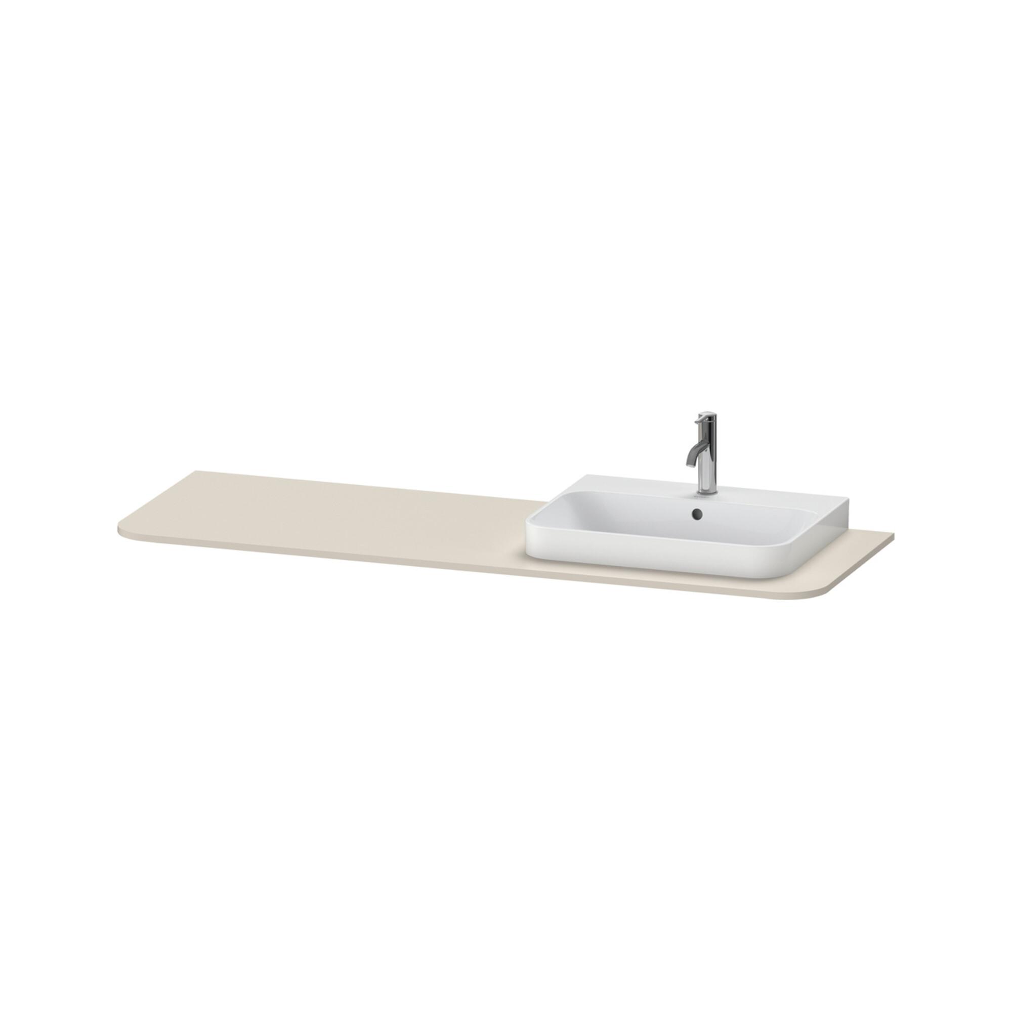 Duravit Waschtisch-Konsole Happy D.2 Plus 160X55Cm, M 1 As, Beck. Re, Tau Matt (HP031HR8383)