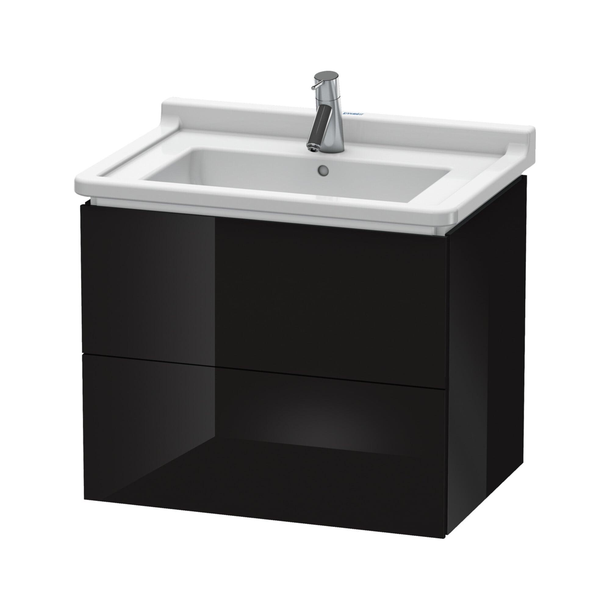 Duravit Waschtischunterschrank L-Cube 67X46,9Cm, Sw Hgl, 2 Schub., WandhäNgend (LC626404040)