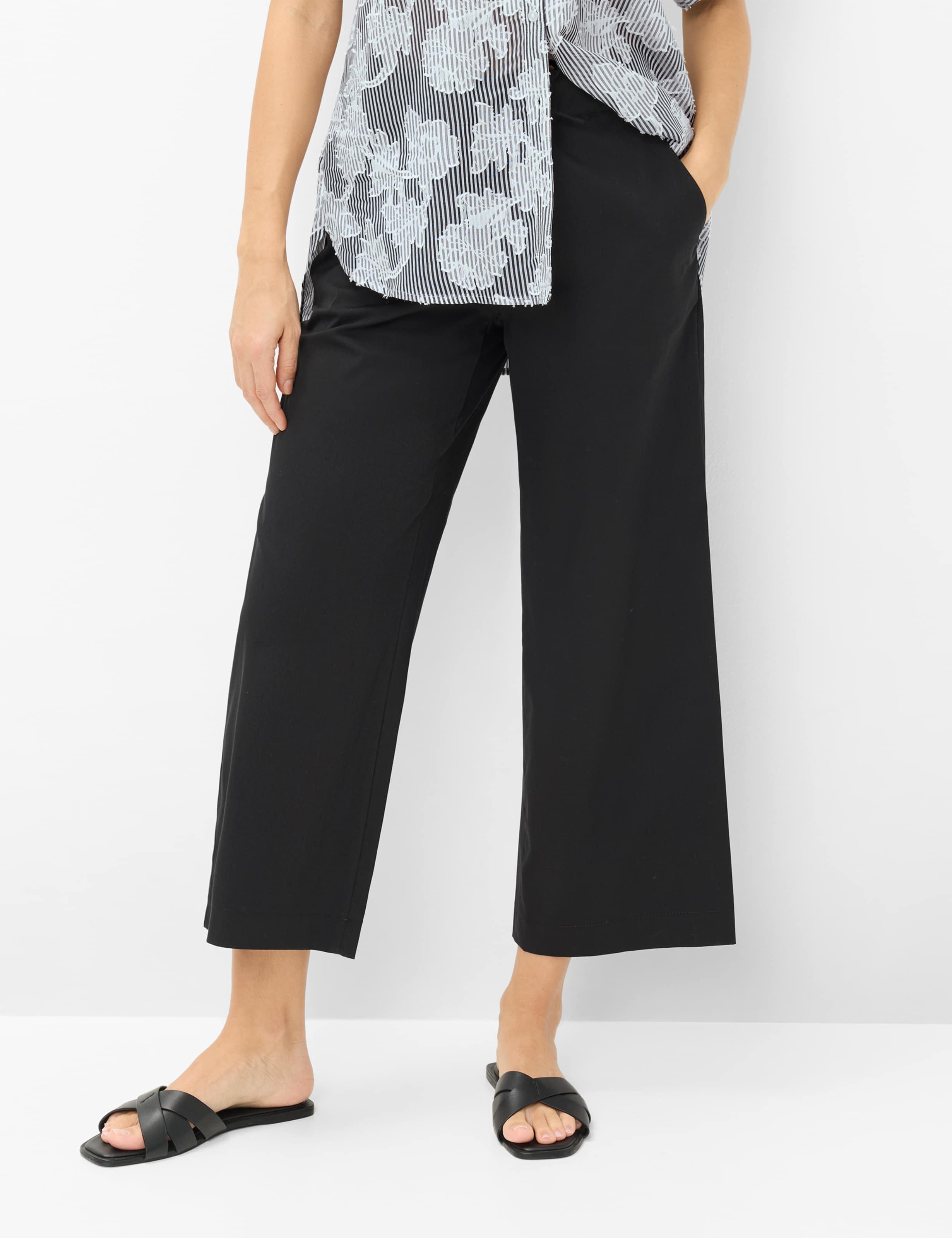 Brax Damen Culotte Style MAINE S BLACK, schwarz, Gr. 40