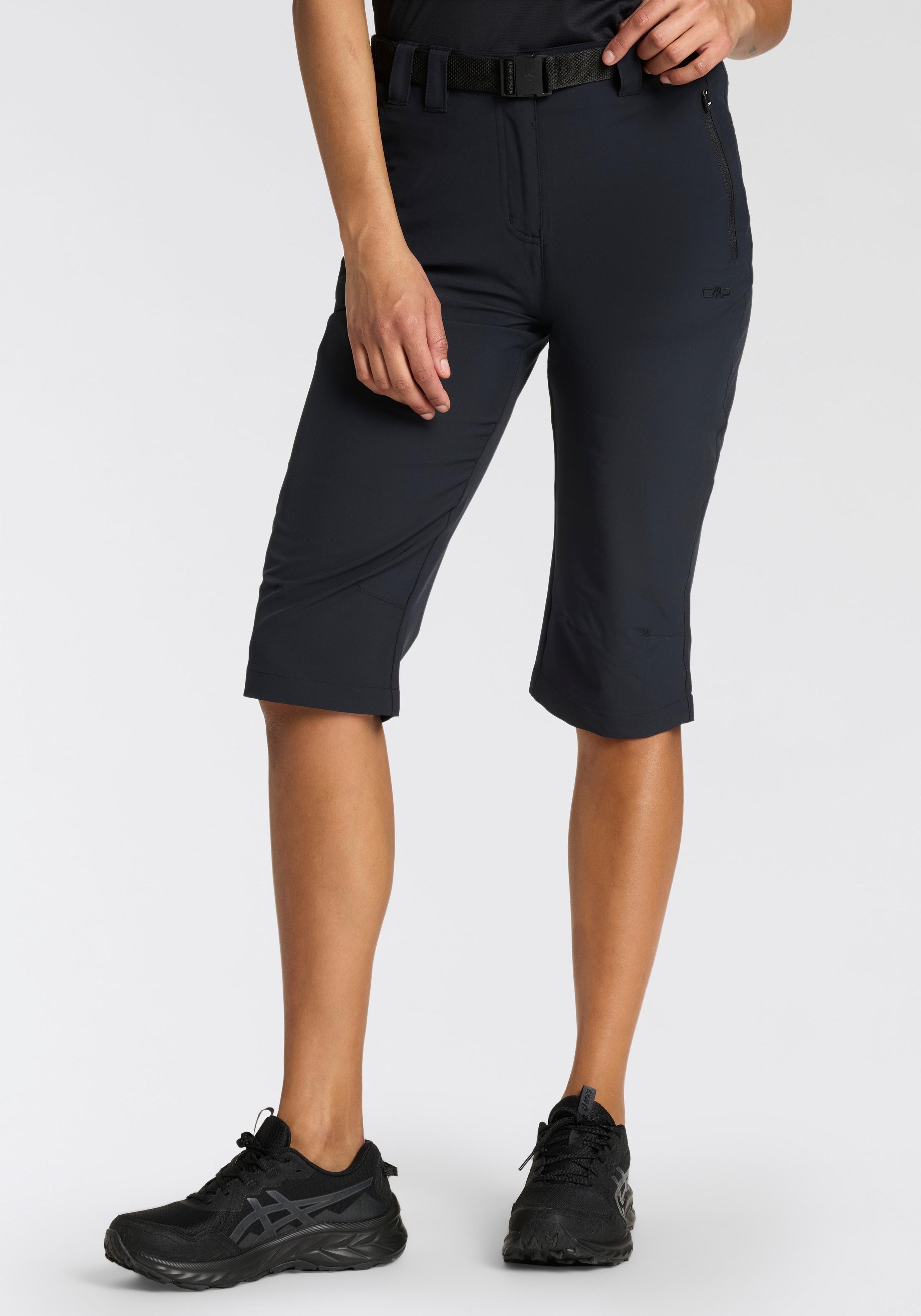 Trekkinghose CMP, Damen, Gr. 42, N-Gr, grau (anthrazit), Obermaterial: 89% Polyester, 11% Elasthan, Hosen Trekkinghose, mit Reissverschlusstaschen, atmungsaktiv, elastisch