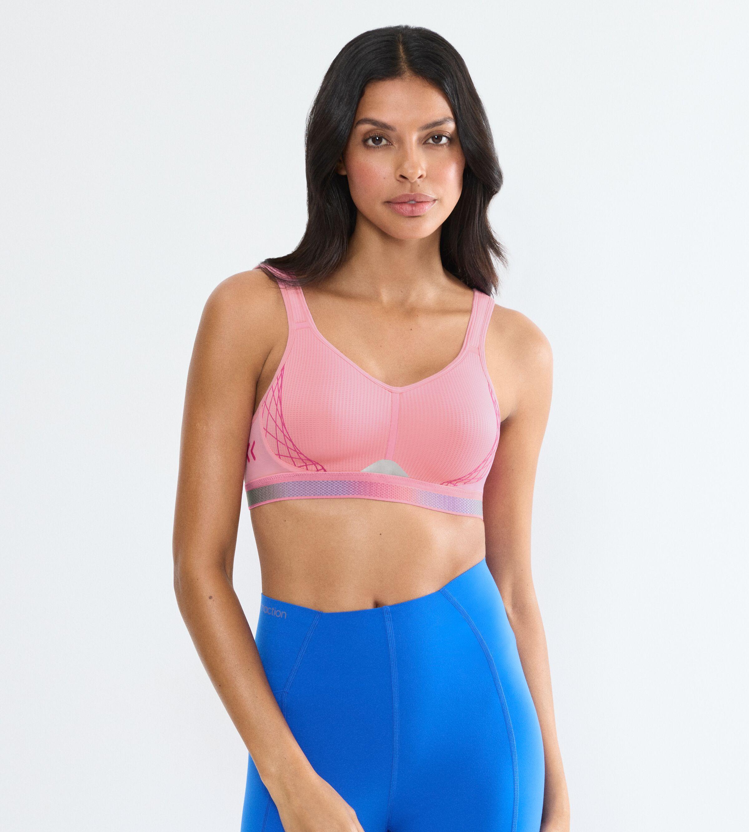 BüGel-Bh triaction by Triumph "Triaction Cardio Flow P Ex", Damen, Gr. 75, Cup A, Bubble Gum Pink, Single Jersey, Obermaterial: 57% Polyester, 28% Polyamid, 15% Elasthan, Bhs BüGel-Bh, Atmungsaktiv Und Extremer Halt
