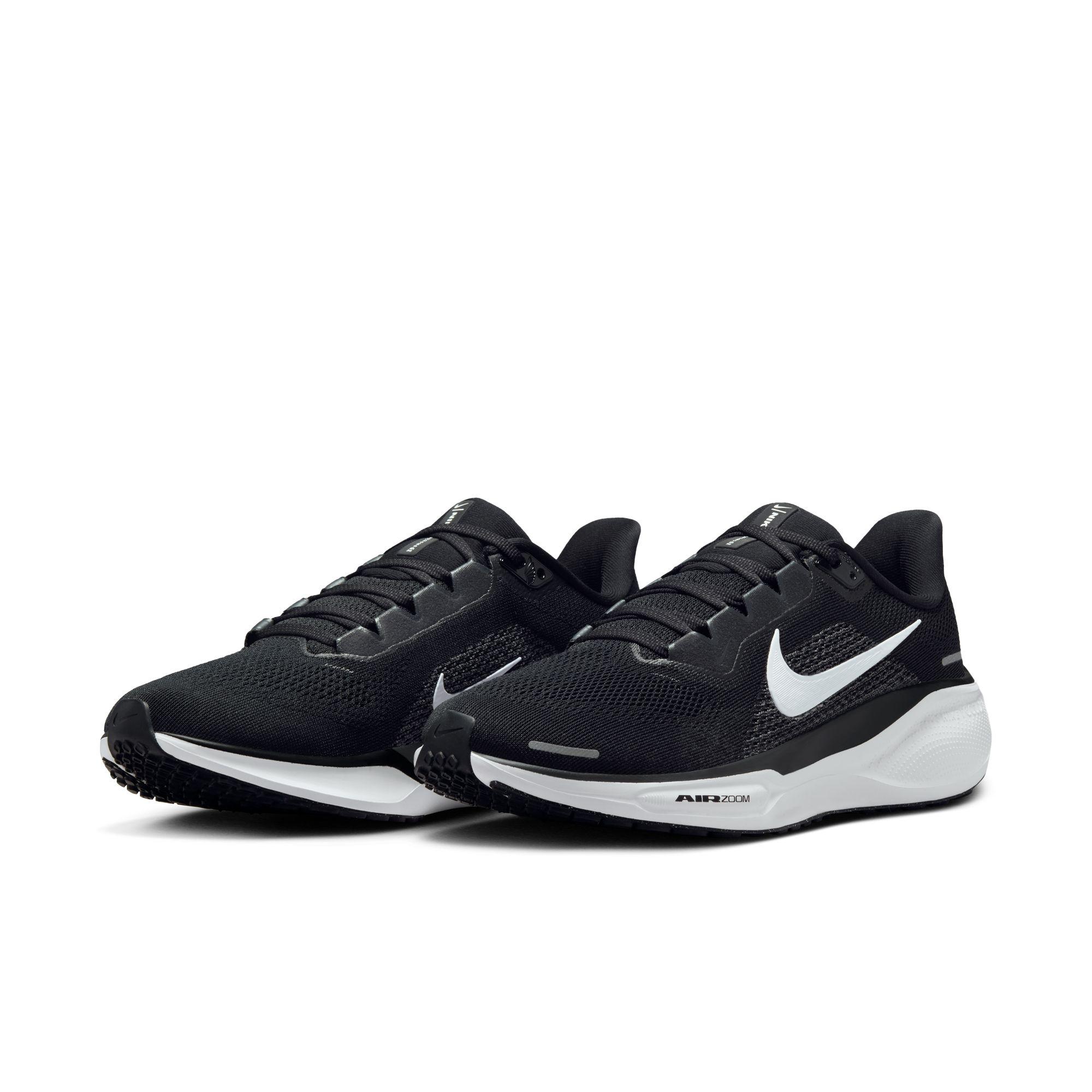 Laufschuh Nike "Pegasus 41", Damen, Gr. 42, Schwarz-Weiß (Schwarz, Weiß, Anthrazit), Textil, Schuhe Laufschuh