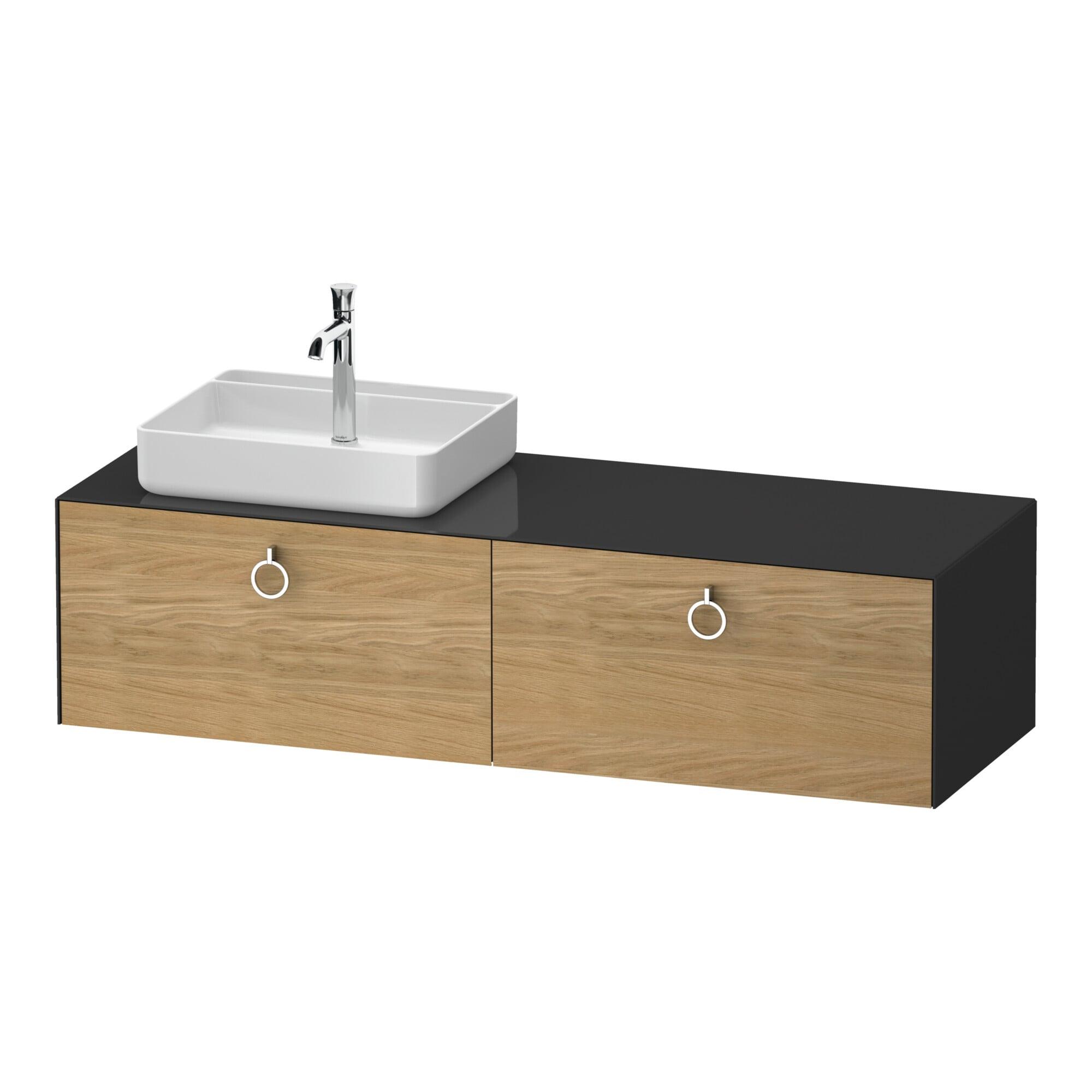 Duravit Waschtischunterschrank White Tulip 160X55Cm, B L, E Nat Gra G, K Ein/O Be (WT4890LH5H10000)
