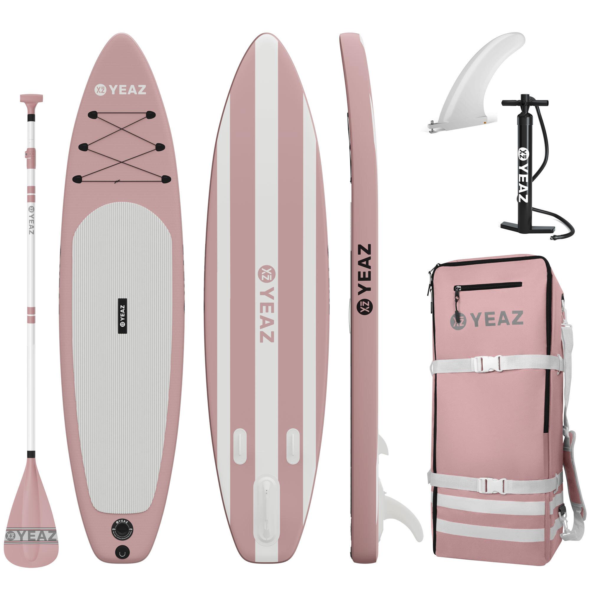Inflatable SUP-Board YEAZ "SUP Board und Kit LIDO - EXOTRACE - SET", pink, Wassersportboards, Inflatable SUP-Board